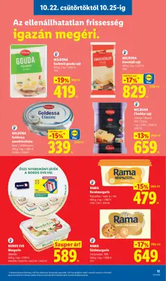MILBONA Szeletelt gouda sajt, Milbona Szeletelt gouda sajt - amely érvényes a következő dátumtól: 2026.10.22. | Oldal: 11