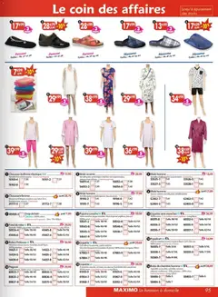 Maximo - Prévisualisation de Maximo catalogue epicerie valide à partir de 17/07/2026 | Page: 95 | Produits: Peignoir, Coton, Ballerine, Pyjama