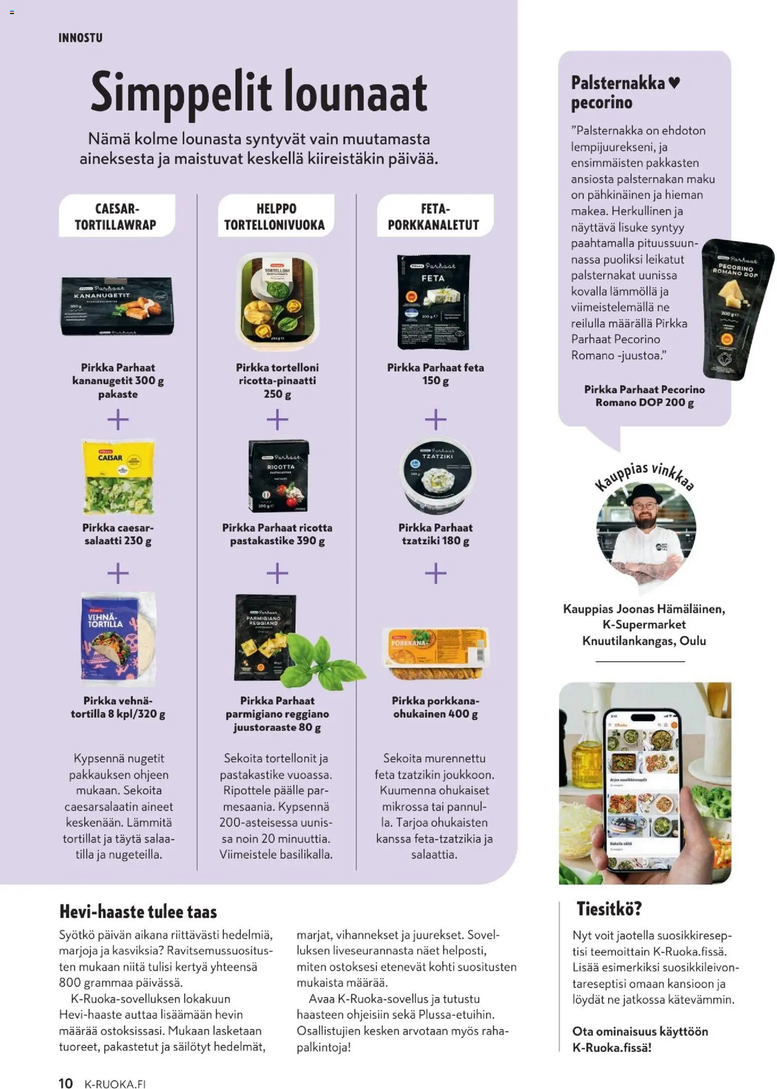 K-Market - K-Ruoka – voimassa 29/09/2026 alkaen | Sivu: 10 | Tuotteet: Tzatziki, Nugetit, Palsternakka, Porkkana