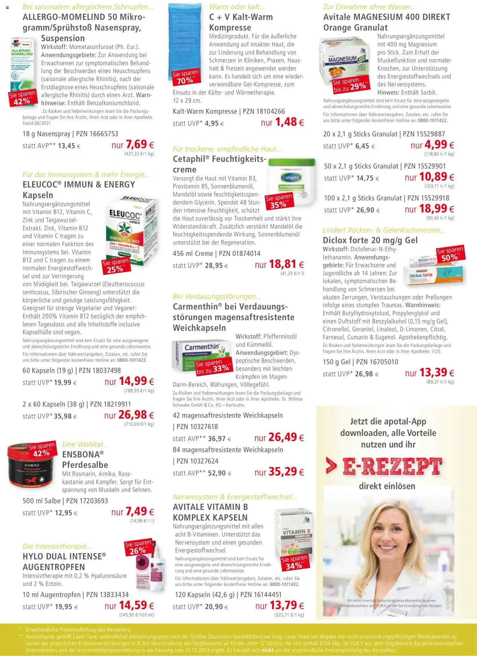 Apotal Prospekt 	 – gültig ab 05.05.2026 | Seite: 2 | Produkte: Energy, Sonnenblumenol, Creme, Wasser