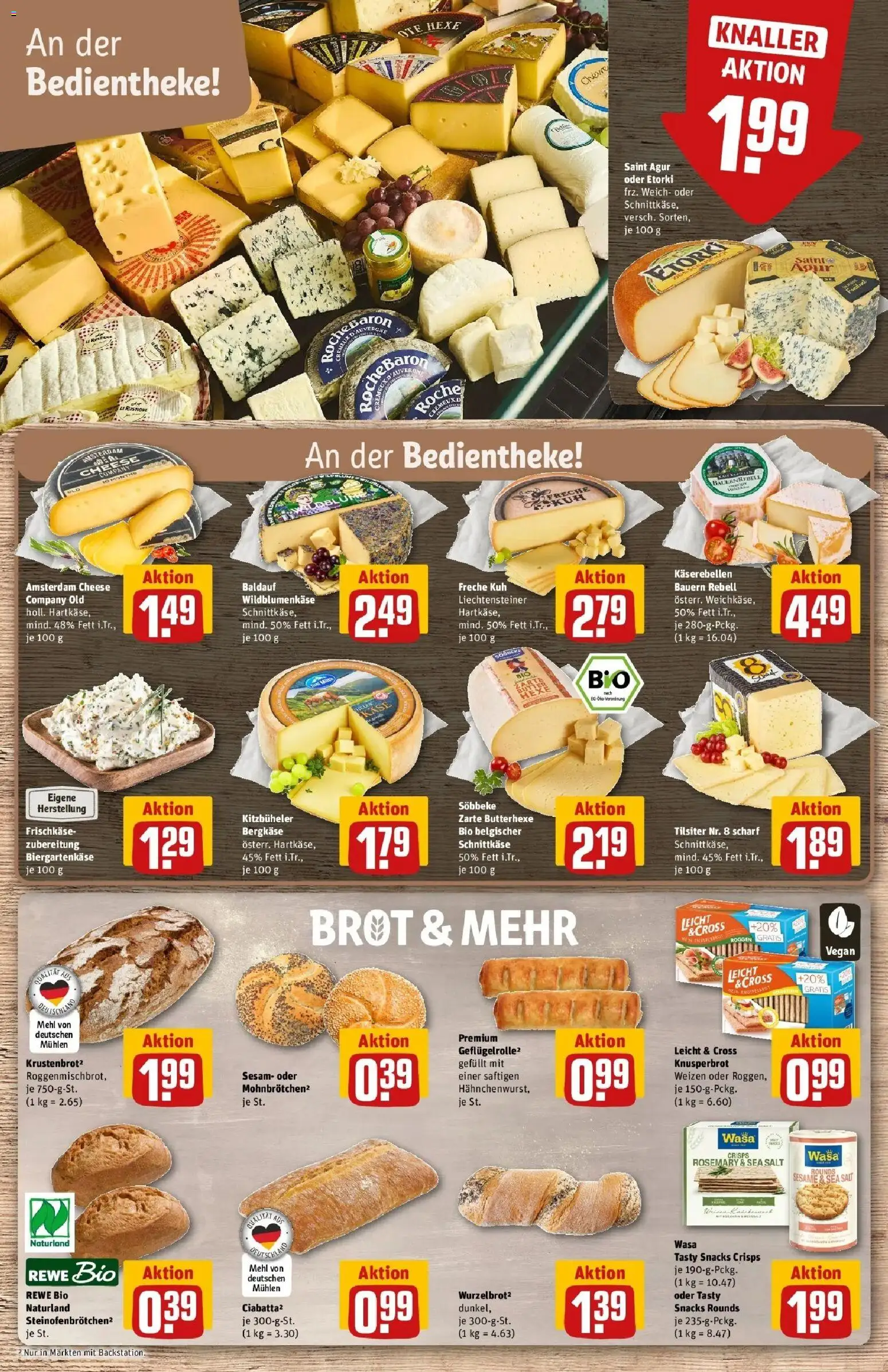 REWE Prospekt ab 14.09.2026 zum Blättern » Angebote | Seite: 9 | Produkte: Mehl, Butter, Brot, Kekse