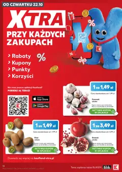 Pogląd oferty "Kiwi, sztuka" - ważna od 22.10.2026 | Strona: 18 | Produkty: Czosnek, Kiwi
