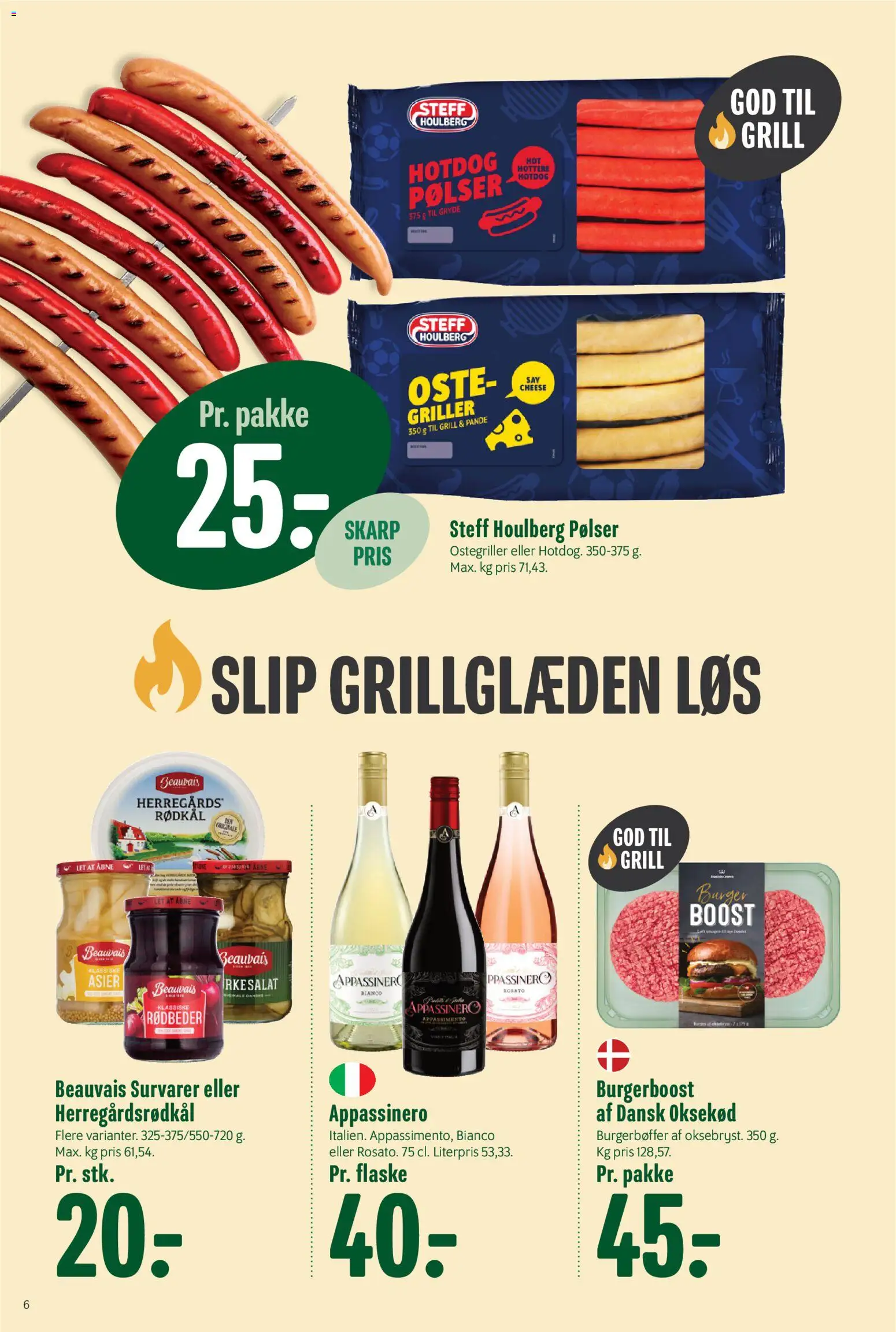 Min Købmand tilbudsavis – gyldig fra 05.06.2026 | Side: 6 | Produkter: Pølser, Rødbeder, Rødkål, Grill