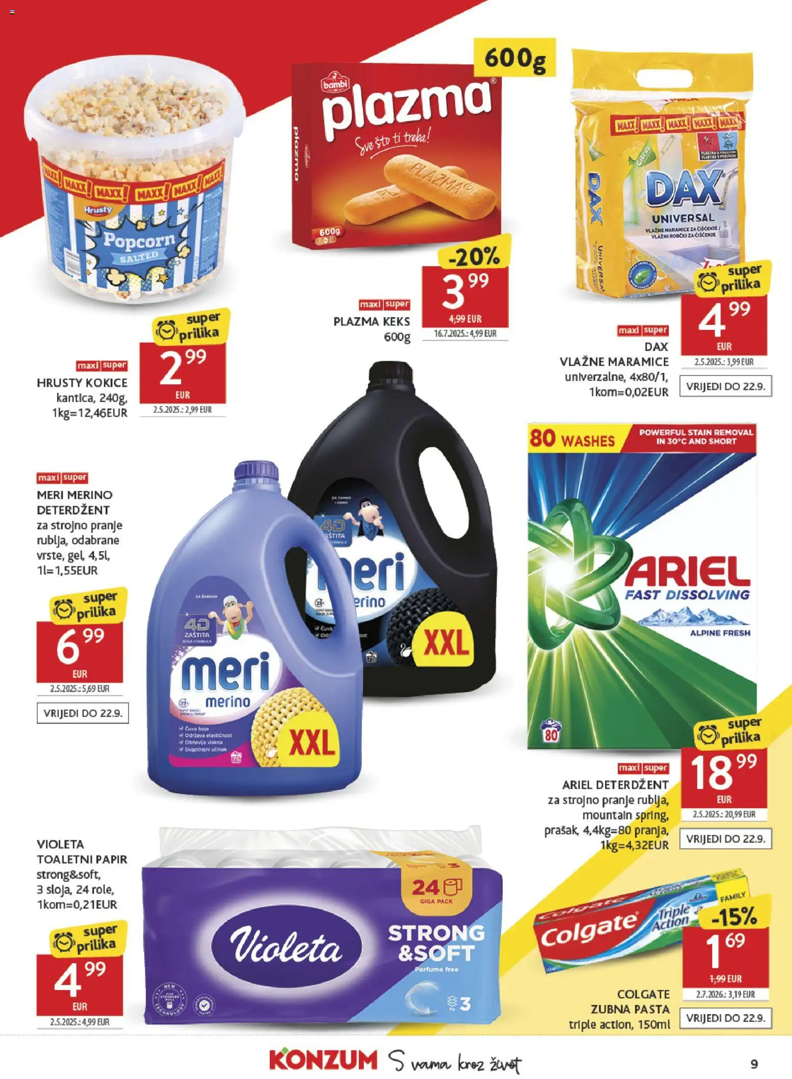 Konzum katalog | vrijedi od 09.09.2026 | Stranica: 9