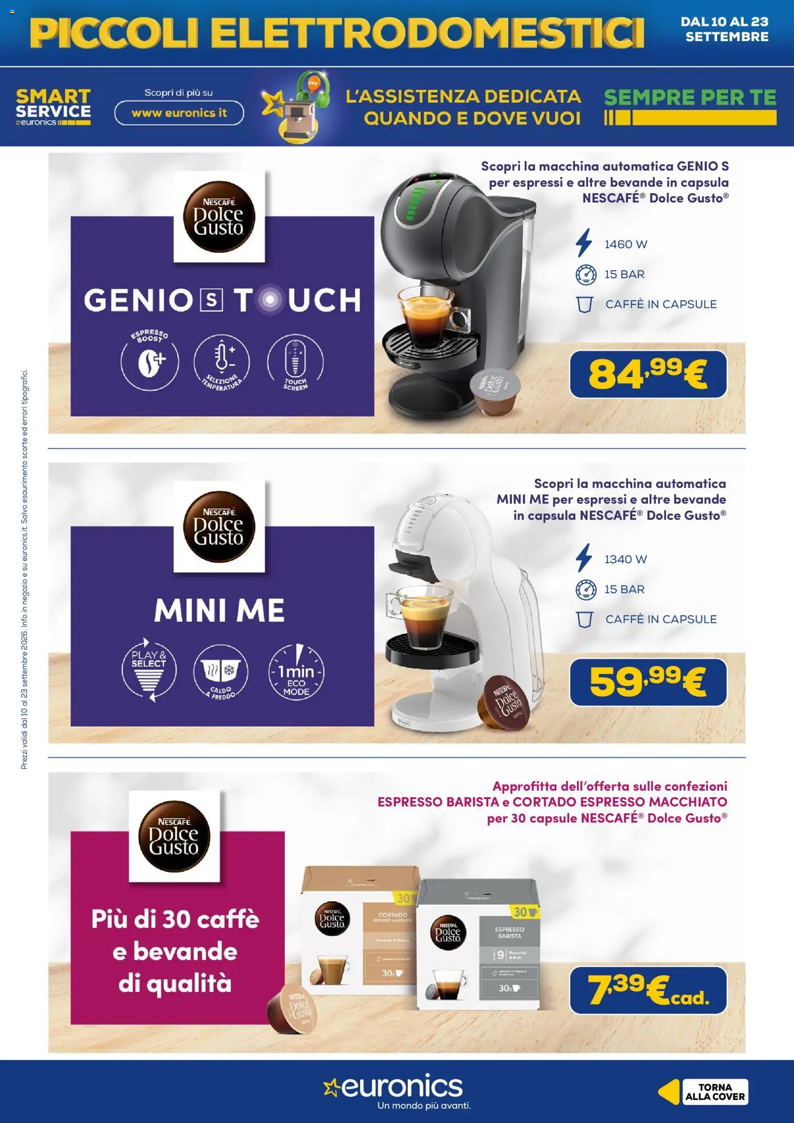 Volantino Euronics del 10/09/2026 | Pagina: 11 | Prodotti: Caffè, Bevande, Caffe in capsule, Capsula