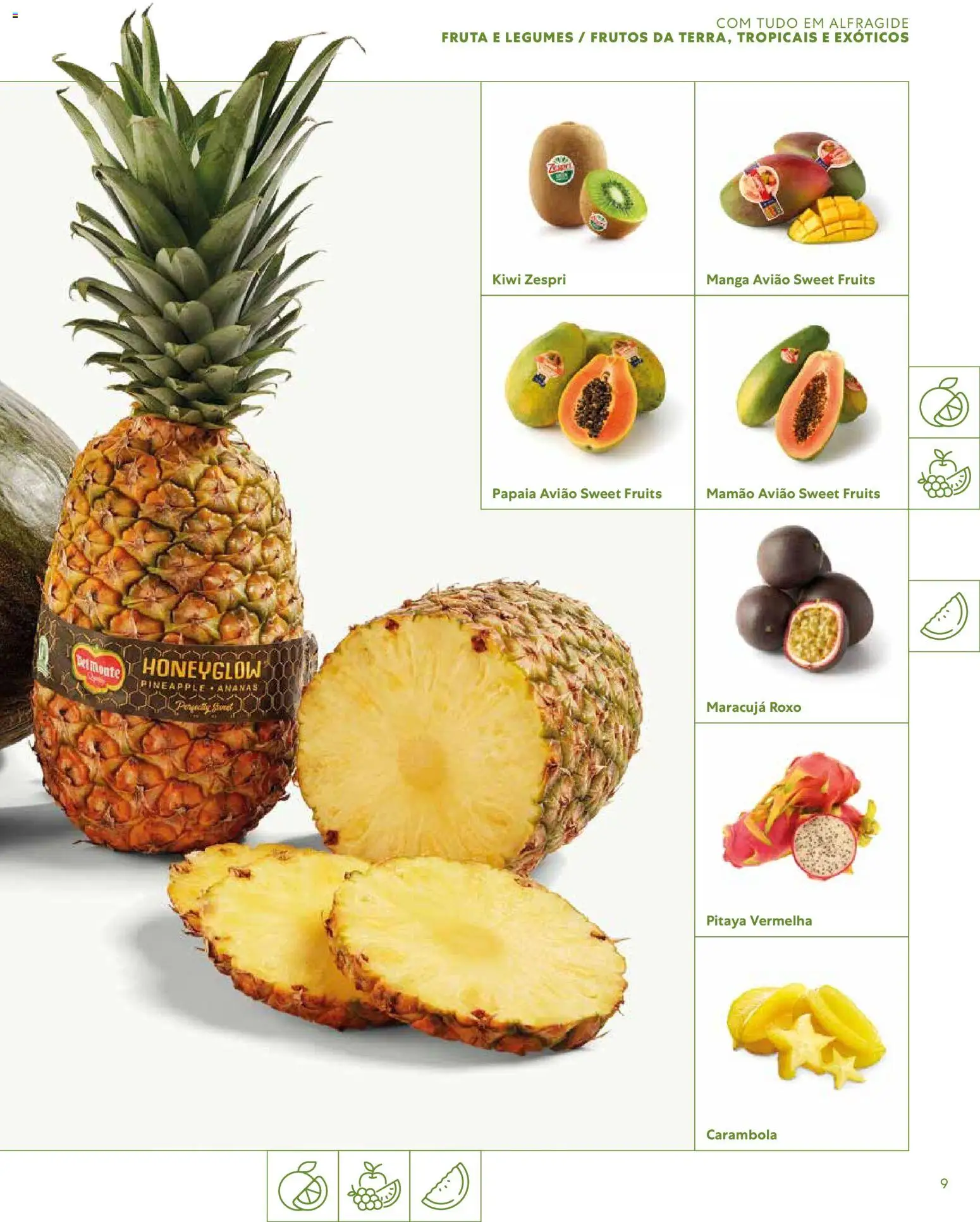 Recheio - Catálogo de Alfragide │ válido de 16/03/2026 | Página: 9 | Produtos: Manga, Legumes, Carambola, Mamão