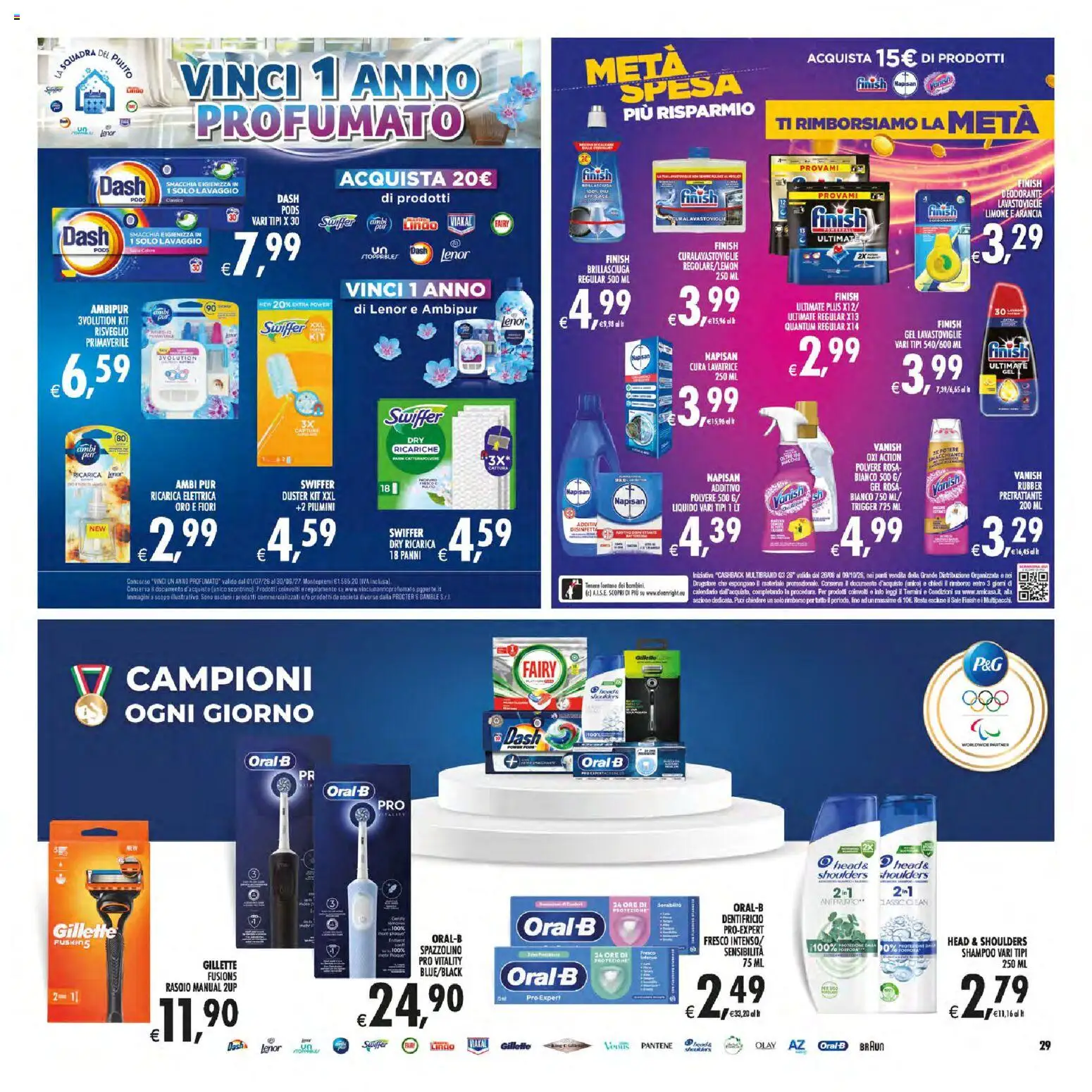 Volantino Decò del 01/09/2026 | Pagina: 29 | Prodotti: Head & Shoulders, Shampoo, Deodorante, Lavatrice