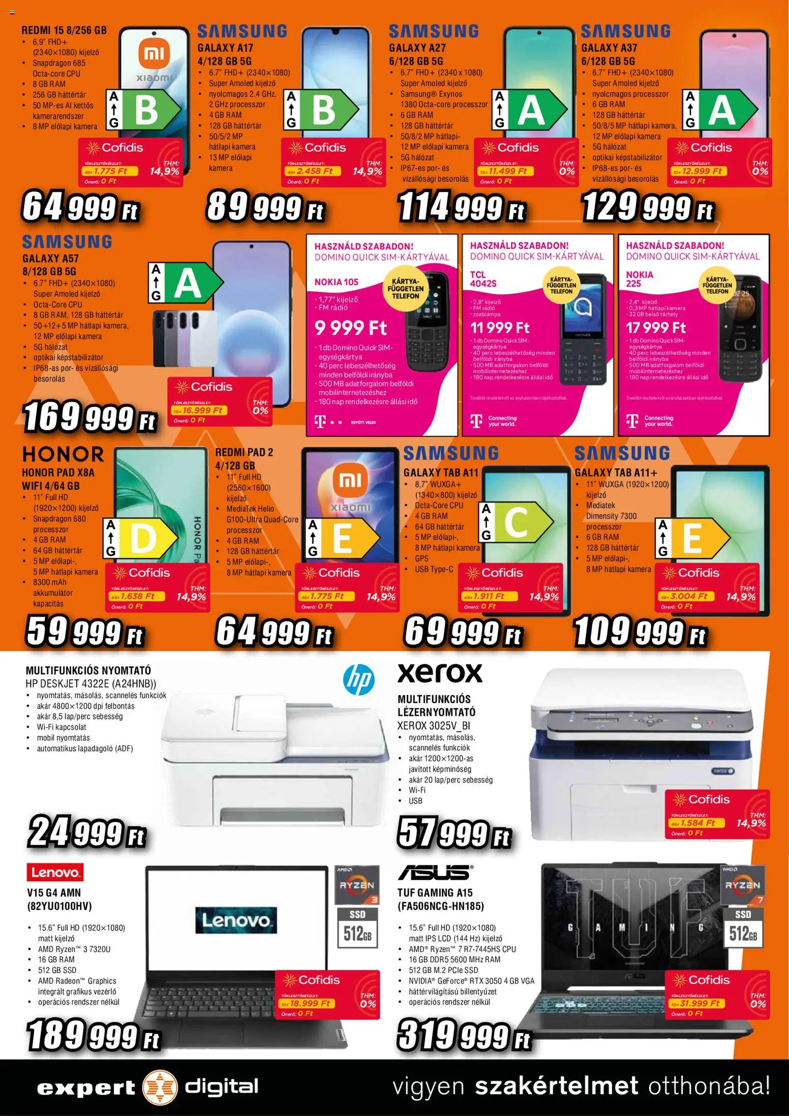 Expert akciós ujság - amely érvényes a következő dátumtól: 2026.08.06. | Oldal: 6 | Termékek: Telefon, Nyomtató, Rádió, Xiaomi