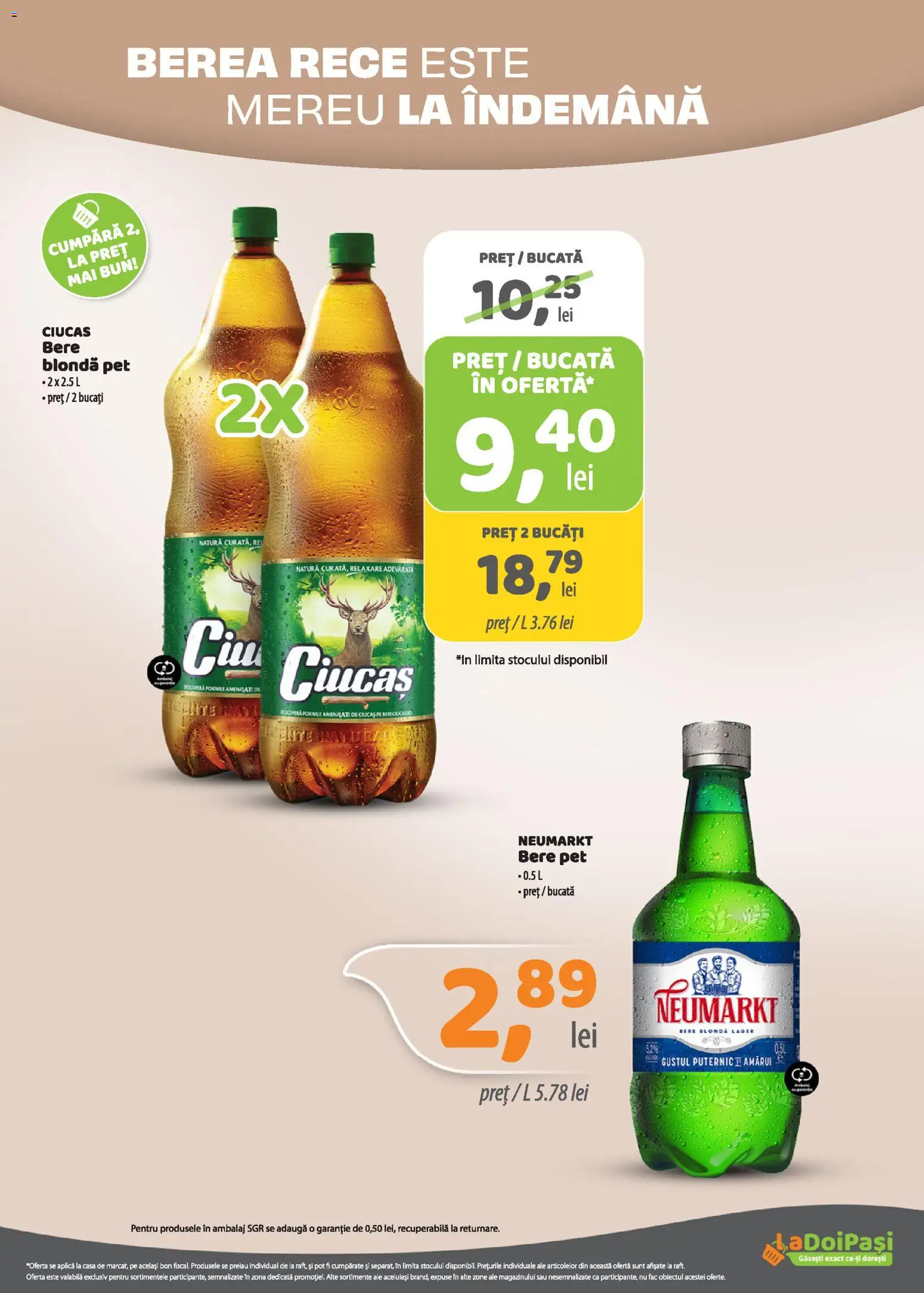 Noul catalog LaDoiPași – valabil de la 01.09.2026 | Pagină: 10 | Produse: Aplică, Bere