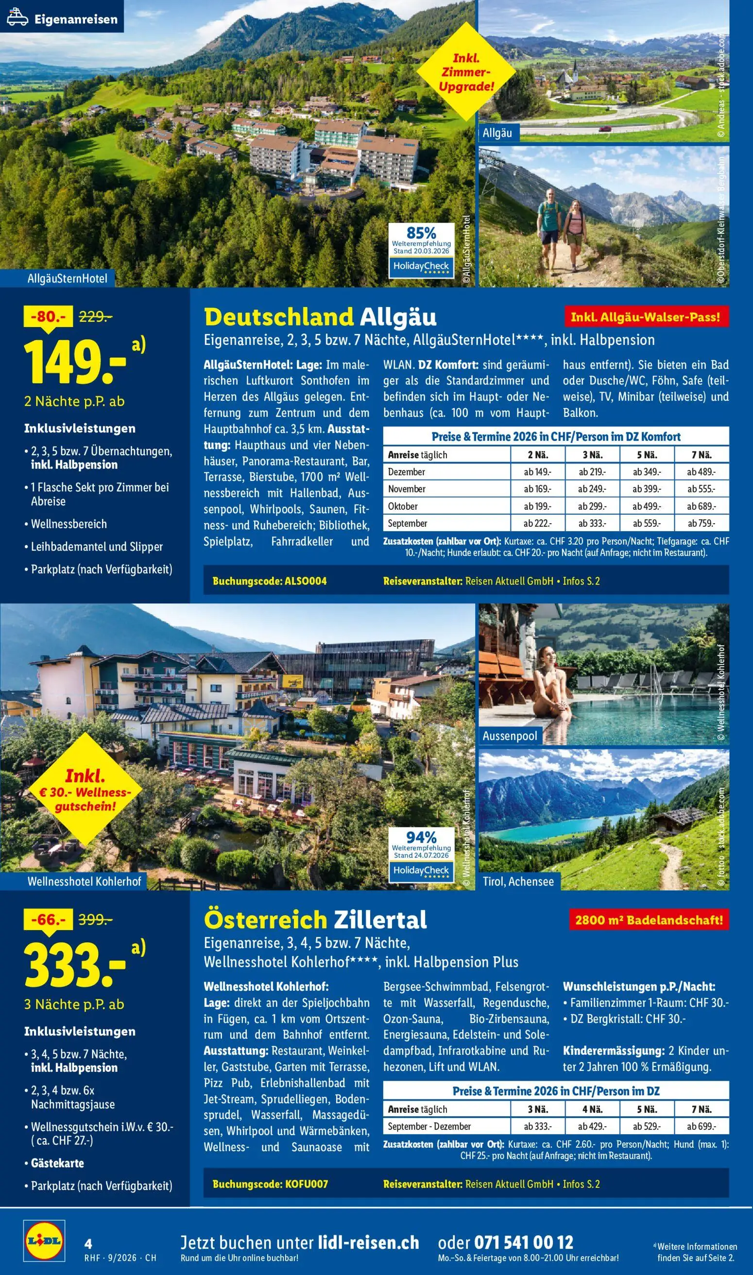 Lidl aktionen Reise-Highlights – gültig ab 29.08.2026 | Seite: 4 | Produkte: Bad, Sekt, Uhr