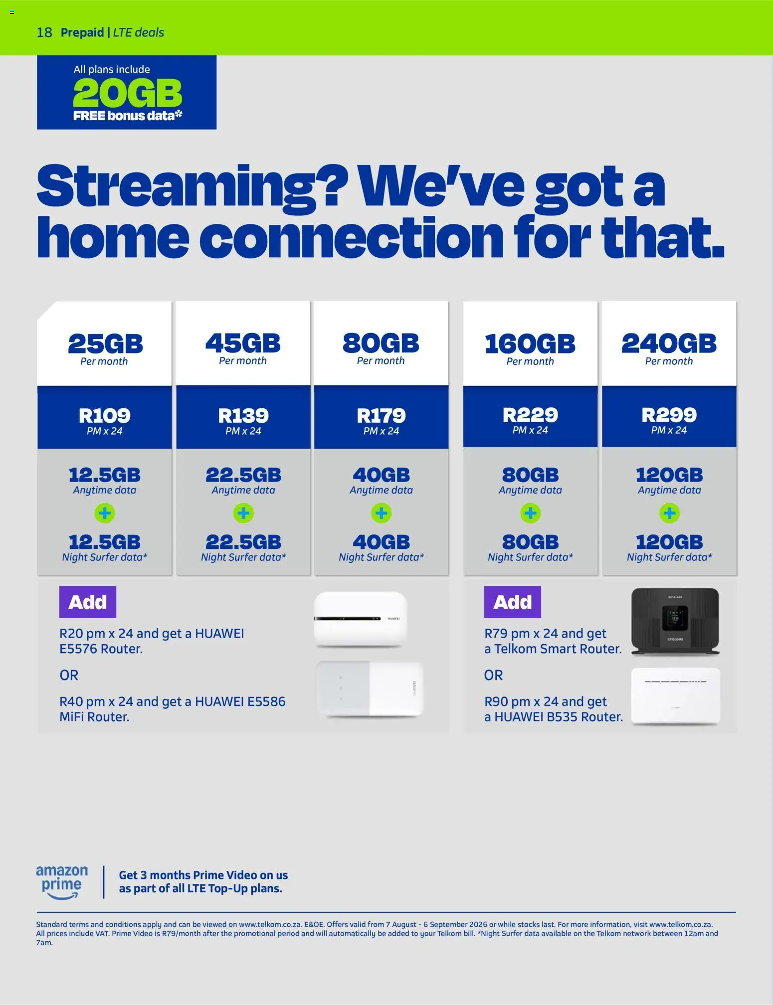 New Telkom catalogue – valid from 07/08/2026 | Page: 18 | Products: Data