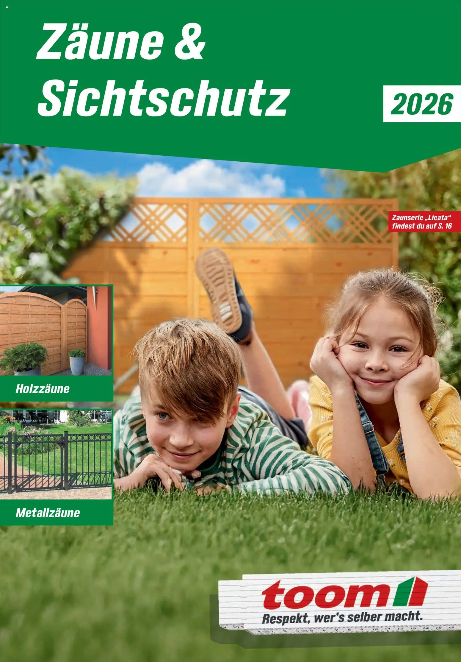 Toom Baumarkt Zäune & Sichtschutz 2026 – gültig ab 20.02.2026 | Seite: 1
