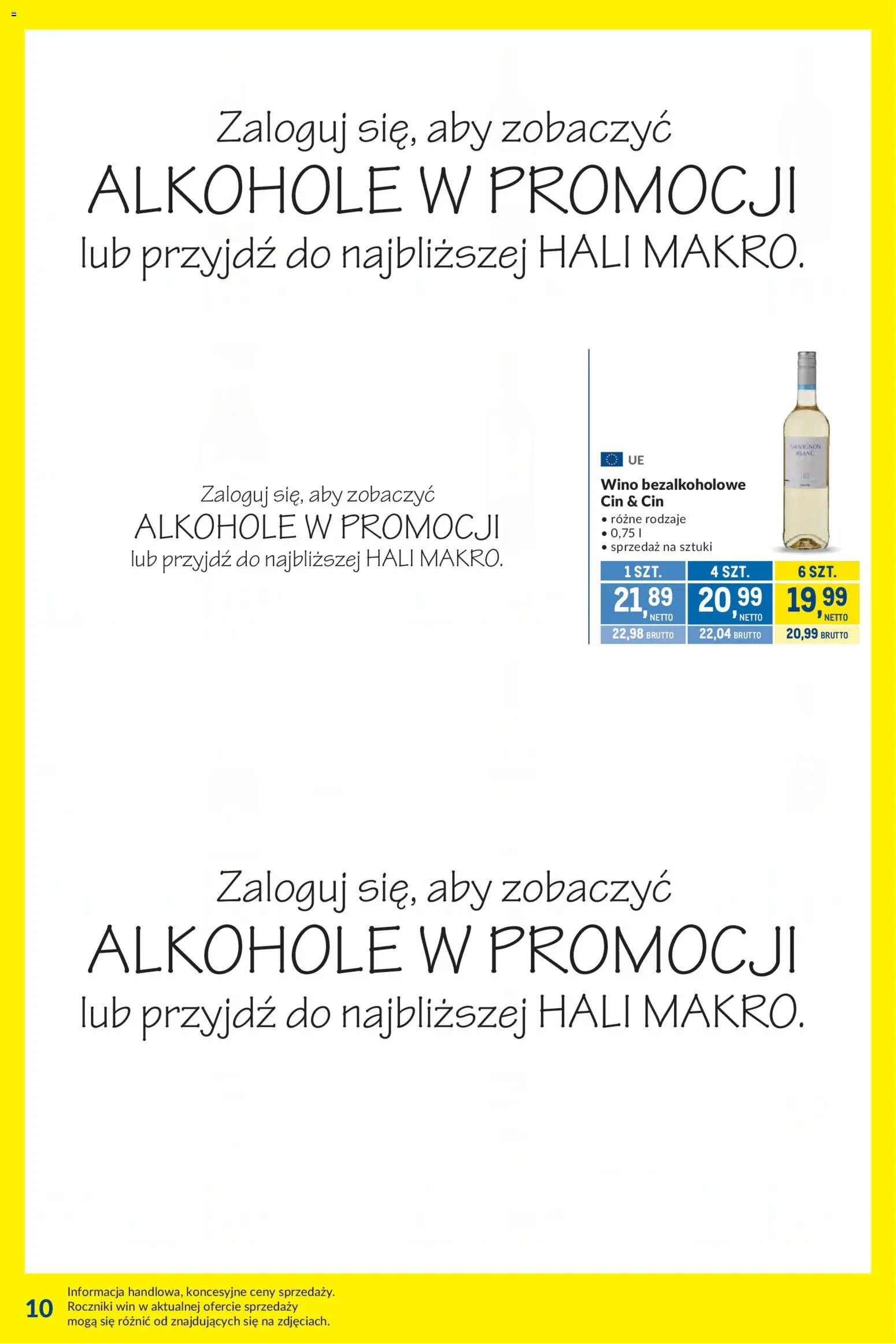 Makro gazetka - Kupujesz więcej płacisz mniej od 12.05.2026 | Strona: 10 | Produkty: Wino bezalkoholowe, Wino