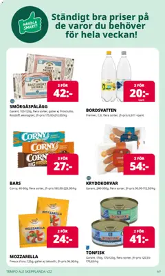 Tempo erbjudanden - Förhandsvisning av reklamblad från butik Tempo aktuell från 25.05.2026 | Sida: 4 | Produkter: Galler, Smörgåspålägg, Skinka, Citron
