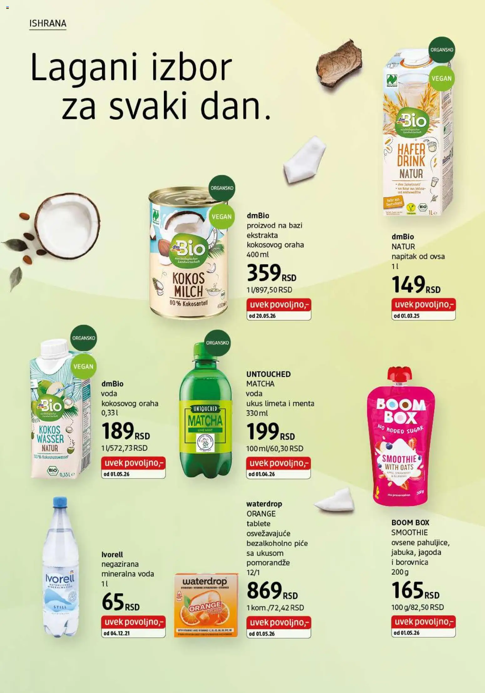 DM Drogerie katalog - važi od 01.06.2026 | Strana: 34 | Proizvode: Limeta, Borovnica, Voda, Mineralna voda