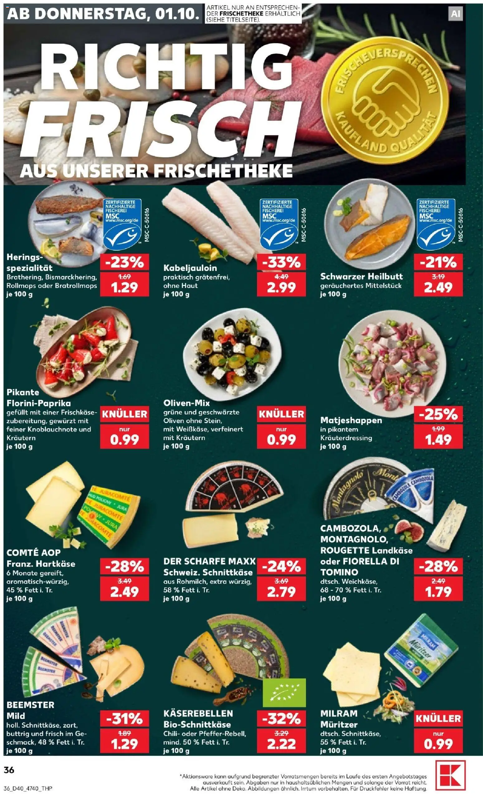Kaufland Prospekt Hannover – gültig ab 01.10.2026 | Seite: 40 | Produkte: Milram, Chili, Frischkase