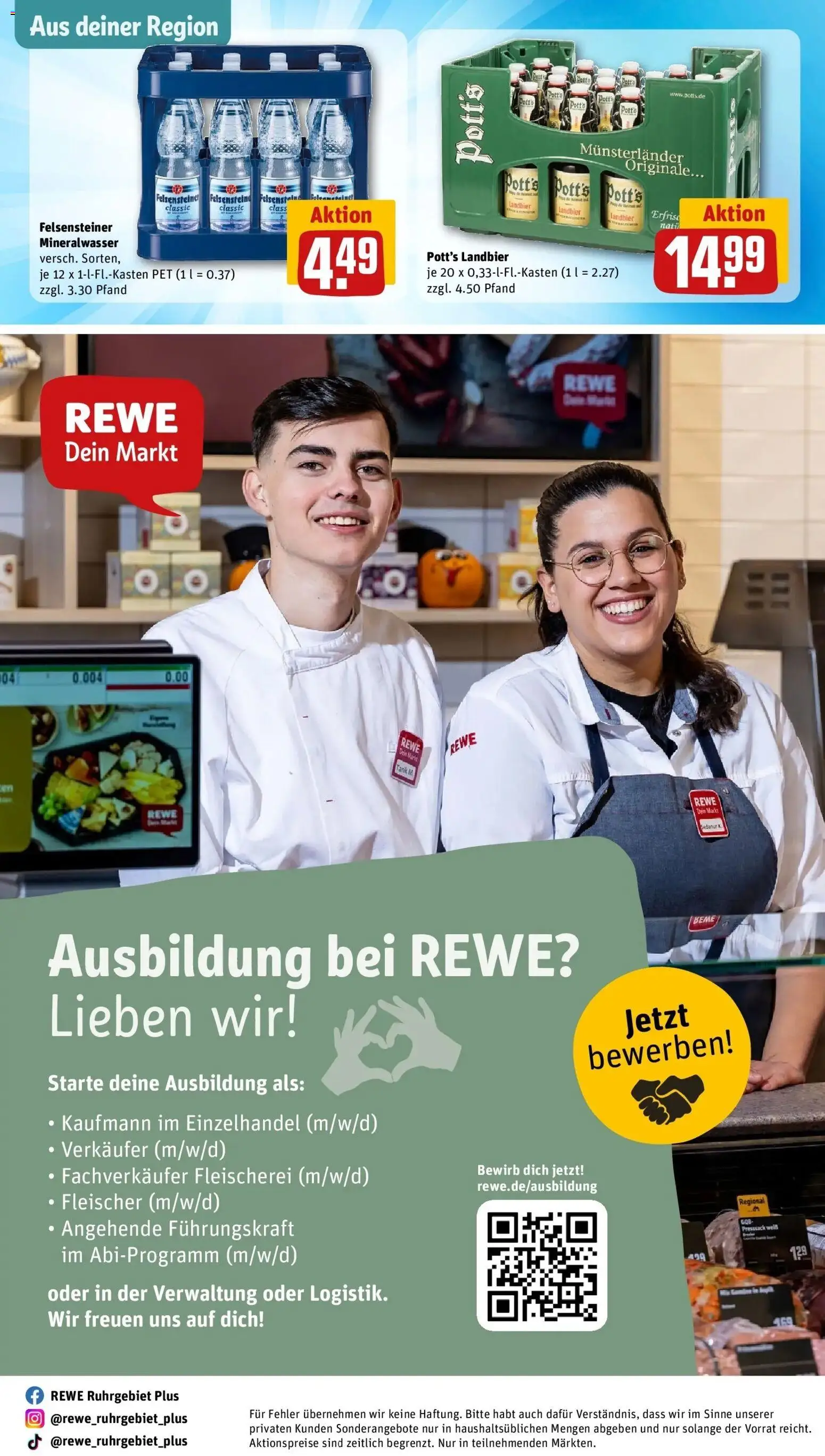 REWE Prospekt ab 28.09.2026 zum Blättern » Angebote | Seite: 39 | Produkte: Mineralwasser