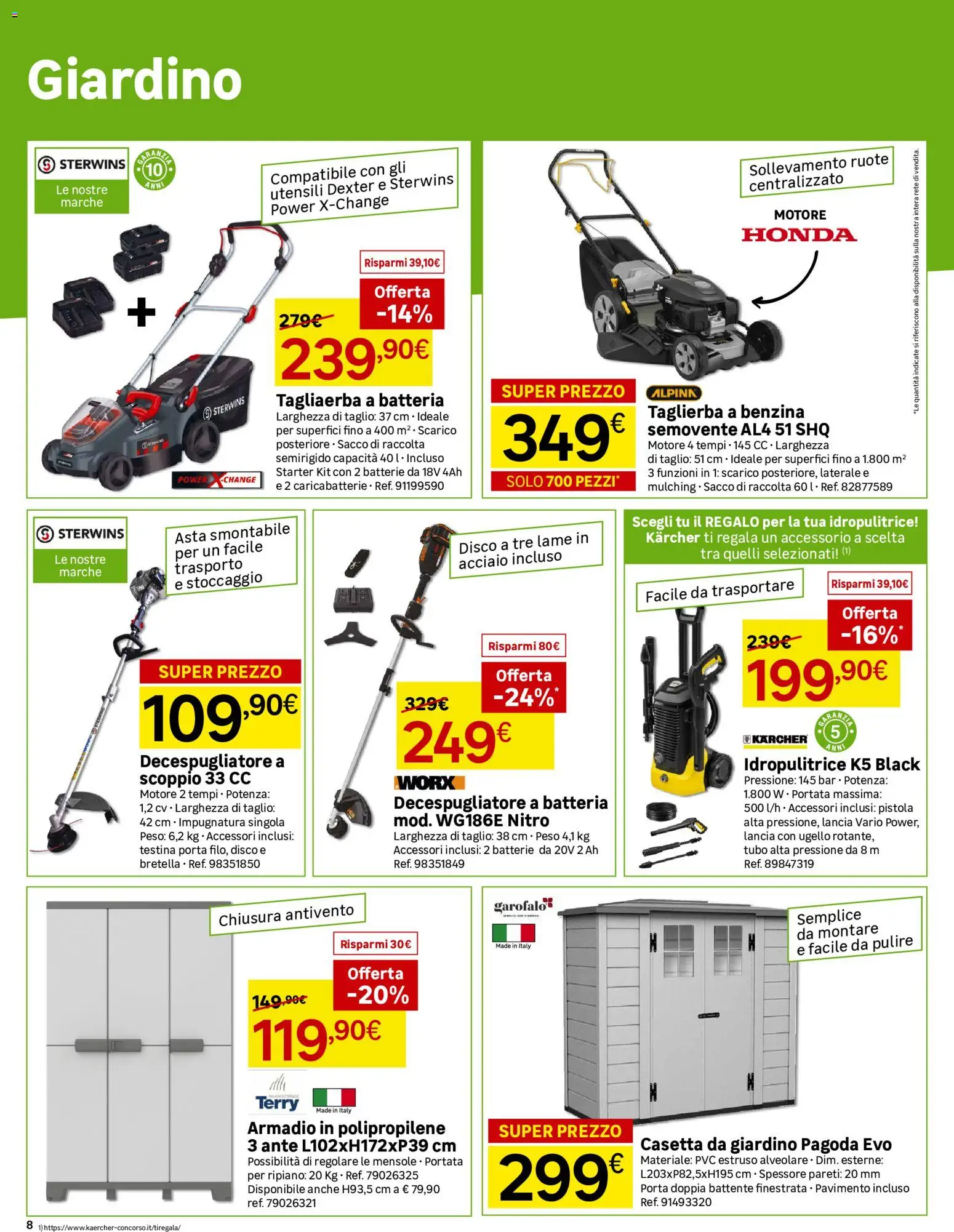 Volantino Leroy Merlin del 08/07/2026 | Pagina: 8 | Prodotti: Pavimento, Tubo, Disco, Armadio