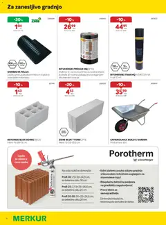 Merkur katalog akcije – veljaven od 01.04.2026 | Stran: 16 | Izdelki: Blok, Lepilo, Beton, Samokolnica