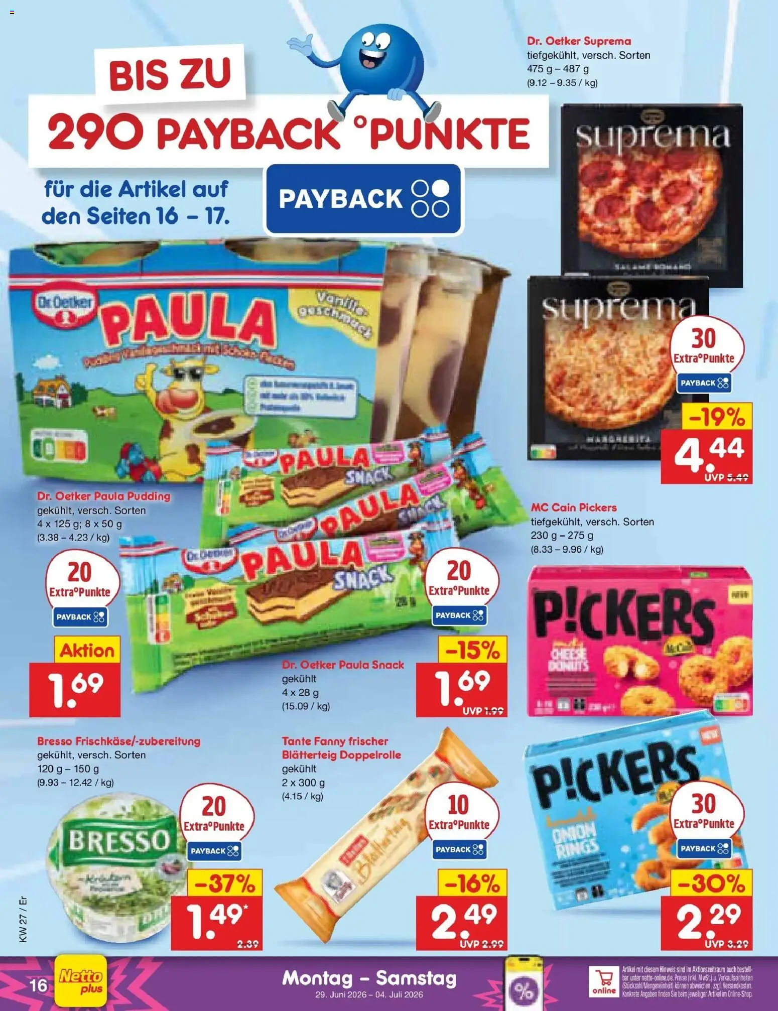 Netto Marken-Discount Prospekt Weimar – gültig ab 29.06.2026 | Seite: 22 | Produkte: Pudding, Bresso