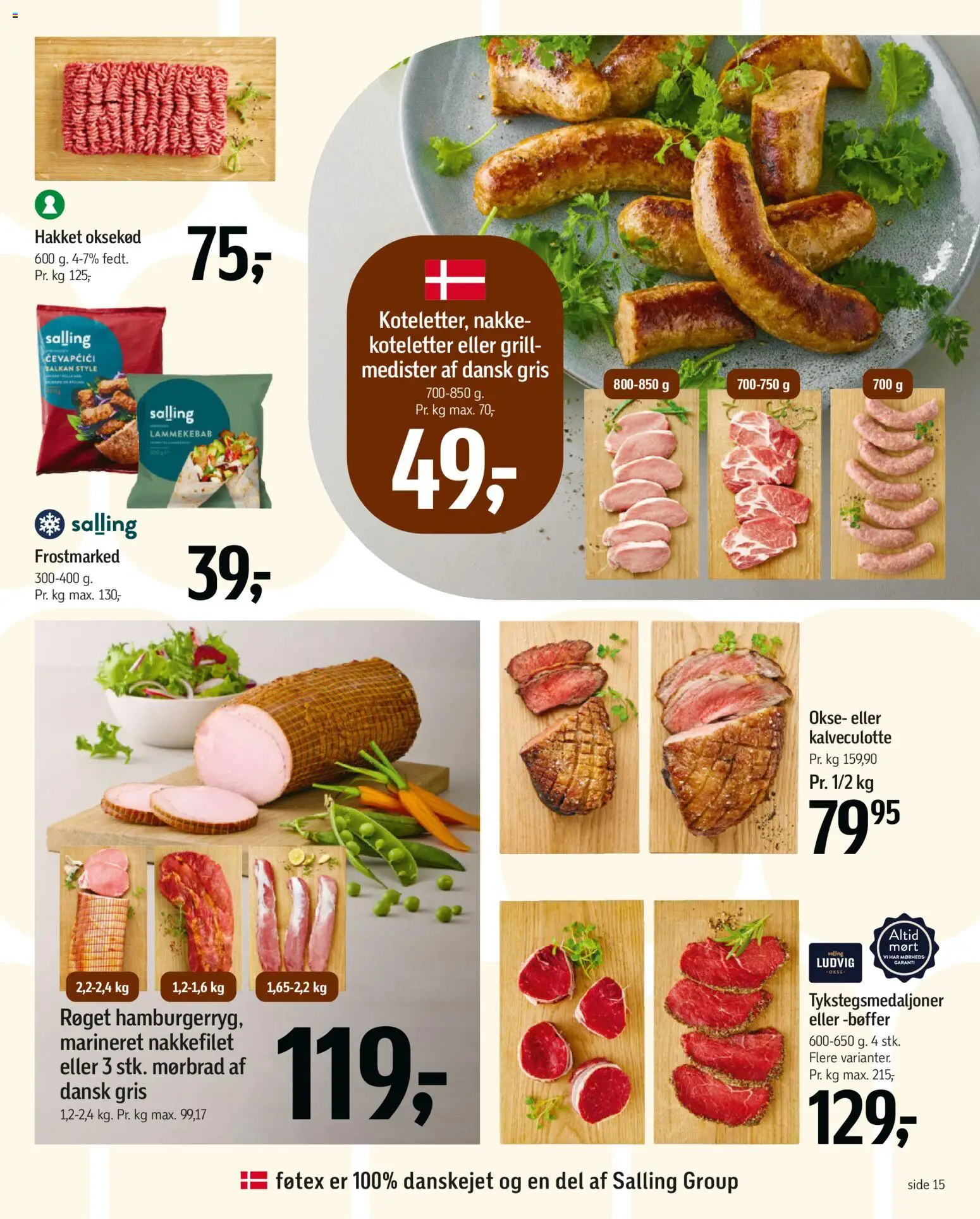 Føtex tilbudsavis – gyldig fra 17.04.2026 | Side: 19 | Produkter: Bøffer, Koteletter, Oksekød, Grill