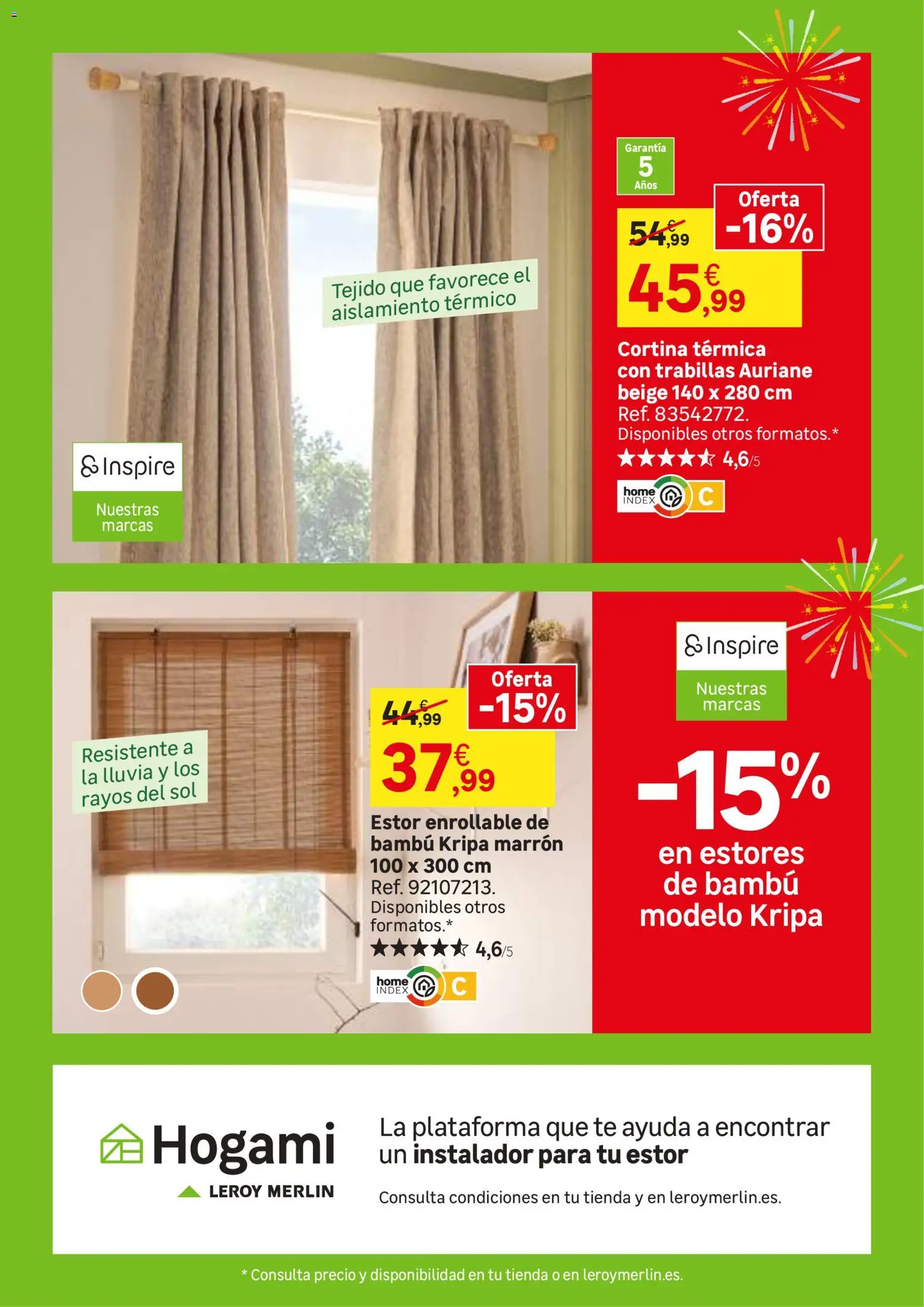 Leroy Merlin catálogo │ válido desde el 23/06/2026 | Página: 102 | Productos: Cortina, Té