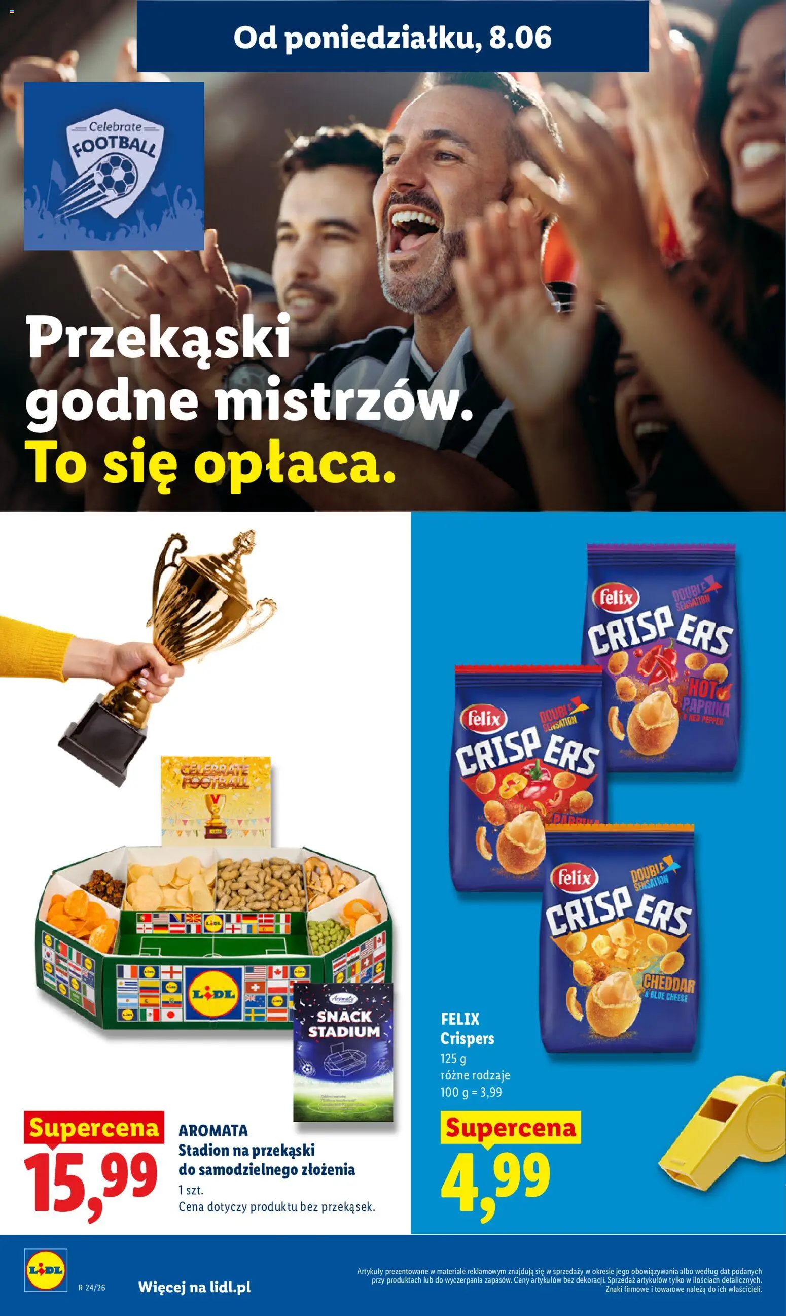 Lidl Polsko leták od 08.06.2026 | Strana: 68 | Produkty: Felix, Paprika, Cheddar