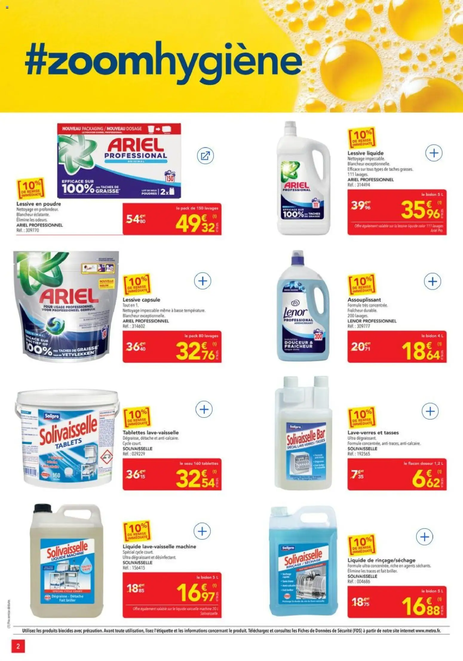 {H1} | Page: 2 | Produits: Lenor, Lessive Liquide, Lessive en poudre, Adoucissant