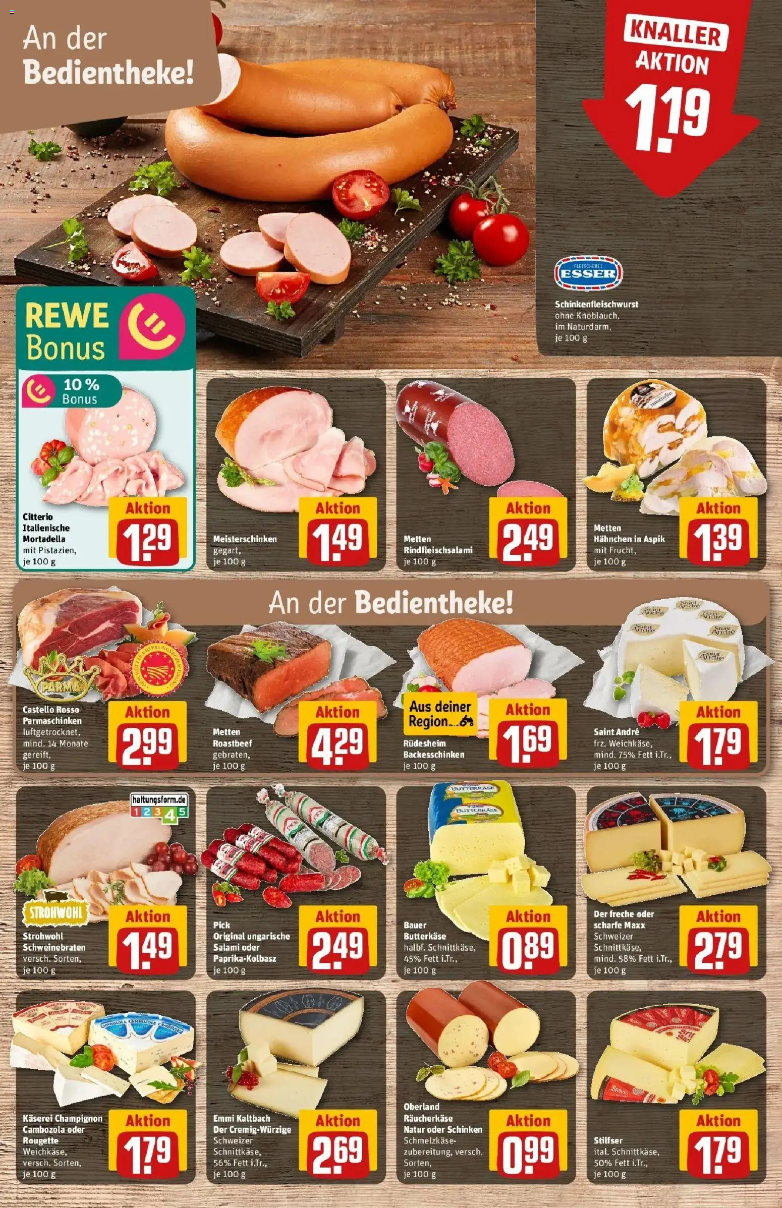 Rewe Prospekt Geilenkirchen – gültig ab 17.05.2026 | Seite: 11 | Produkte: Butter, Roastbeef, Salami, Schinken