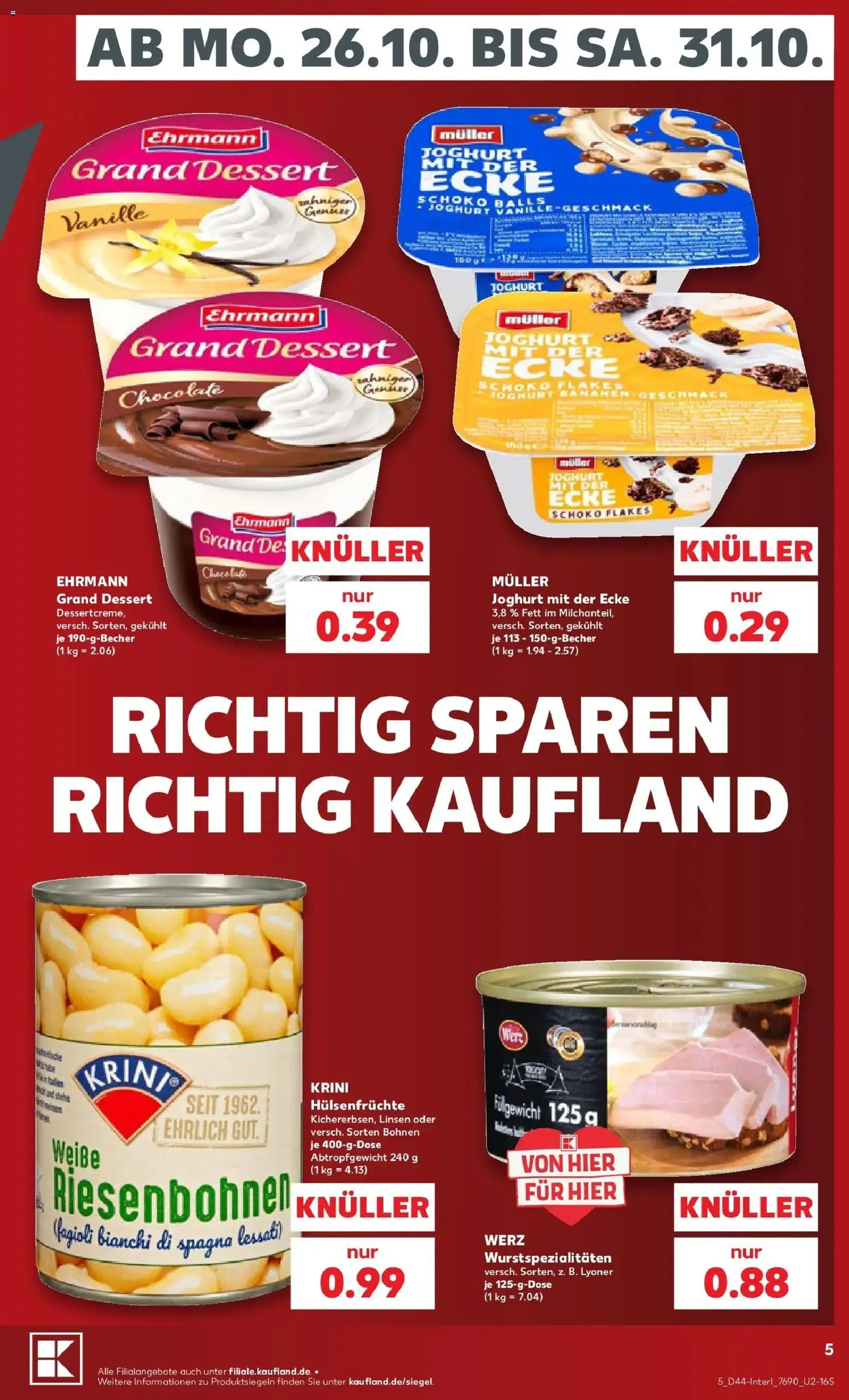 Prospekt Kaufland ab 26.10.2026 » Angebote Online zum Blättern | Seite: 9 | Produkte: Joghurt, Vanille