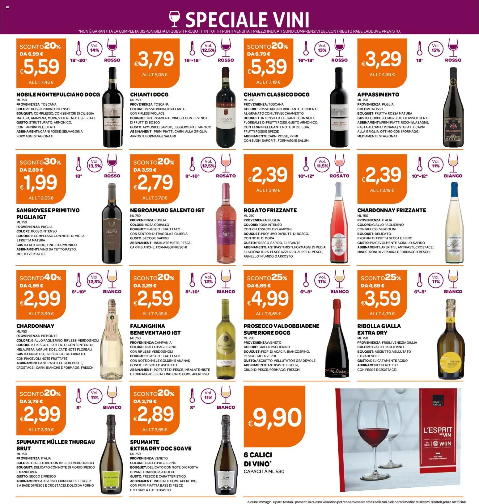 Volantino Ekom del 06/10/2026 | Pagina: 15 | Prodotti: Frutta secca, Mandorla, Vino, Aperitivo