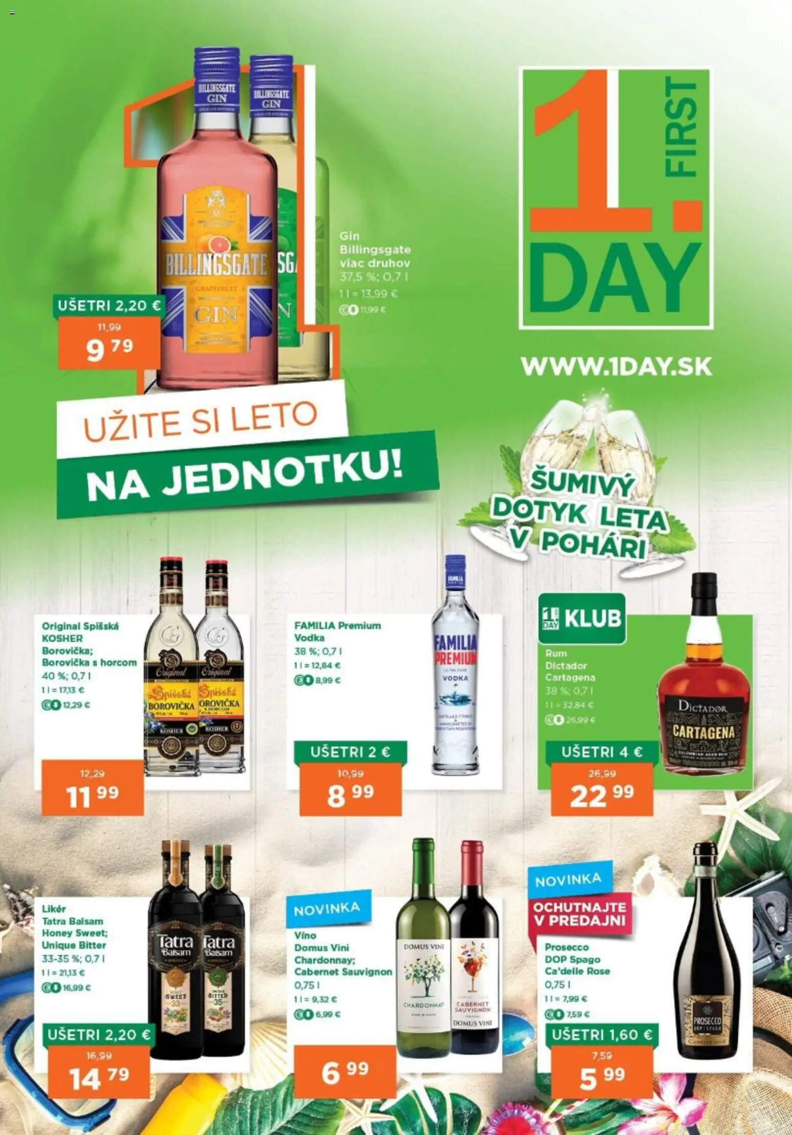 Nové 1day akcie – leták je platný od 16.07.2026 | Strana: 1