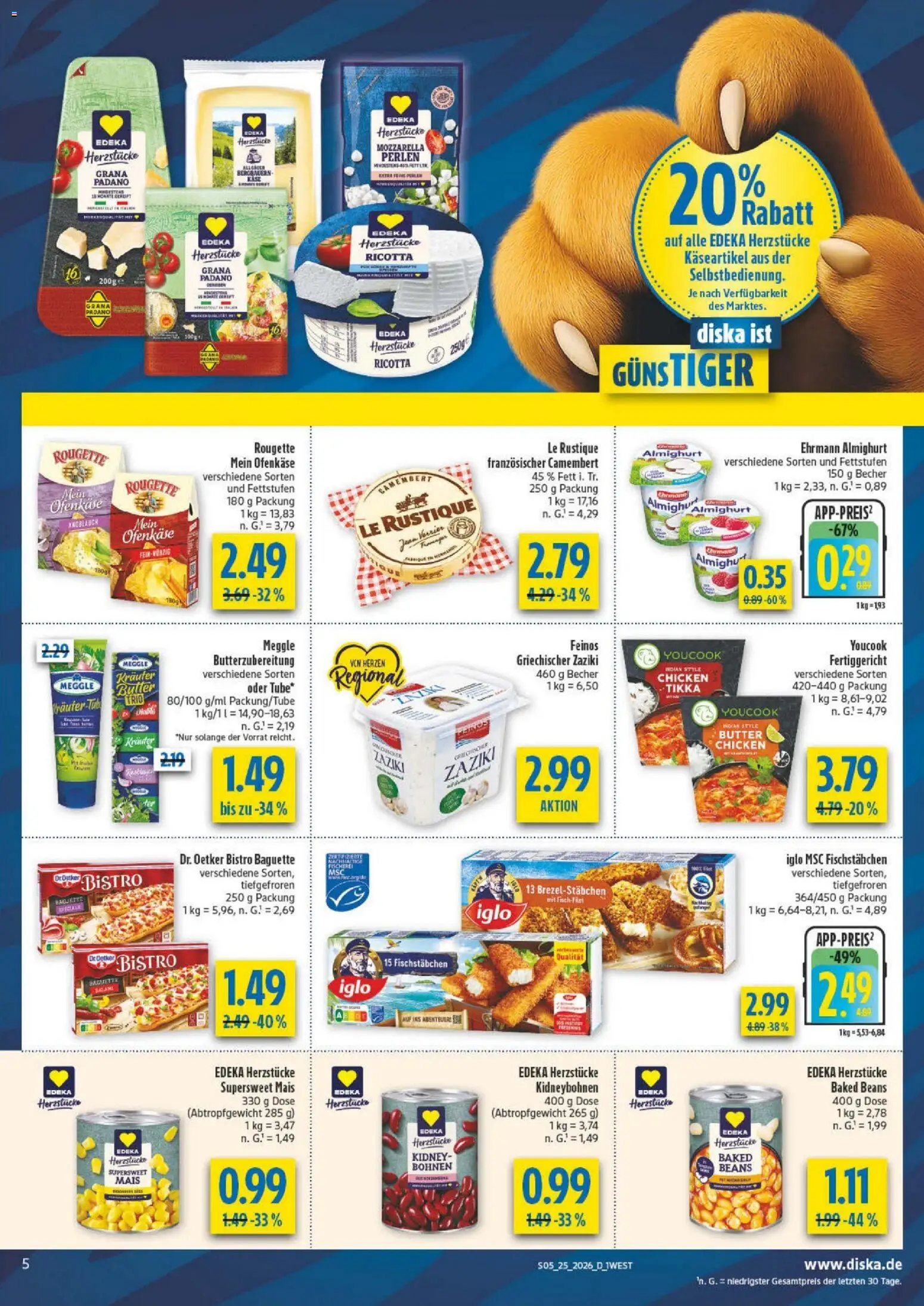 Diska - Diska Angebote Bayern KW25 – gültig ab 15.06.2026 | Seite: 9 | Produkte: Youcook, Butter, Knoblauch, Meggle butter