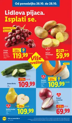 Domaći beli krompir, 1 kg - pregled Lidl kataloga - važi od 22.10.2026 | Strana: 100