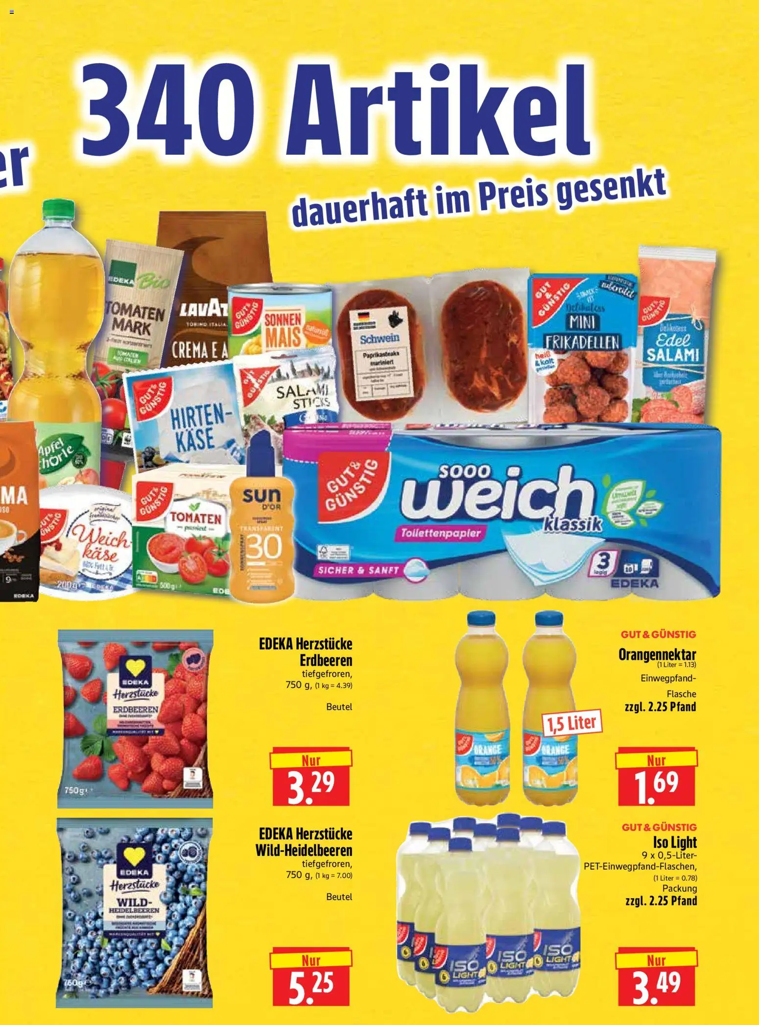 HERKULES Sonderbeilage 1 – gültig ab 27.07.2026 | Seite: 2 | Produkte: Käse, Tomaten, Salami, Toilettenpapier