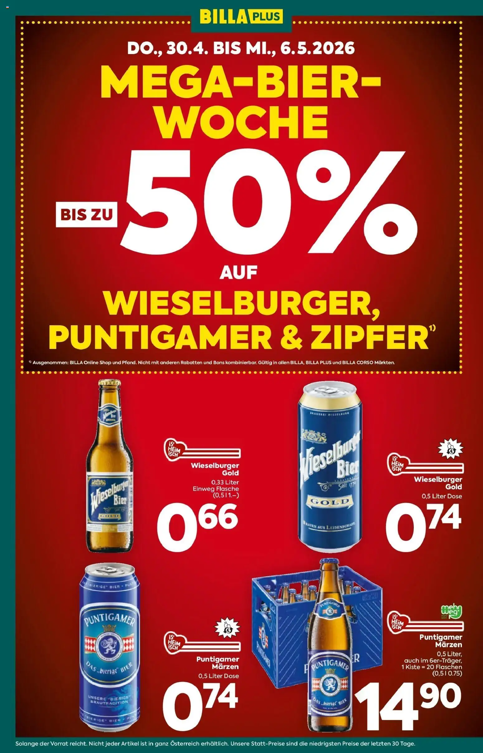 Billa Plus Flugblatt - Burgenland gültig ab 30.04.2026 | Seite: 2 | Produkte: Bier