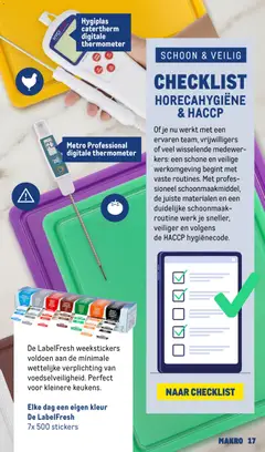 Makro folder - Horeca Magazine 5 - Voorbeeld van een folder van Makro, geldig van 11-08-2026 | Pagina: 17 | Producten: Thermometer, Stickers