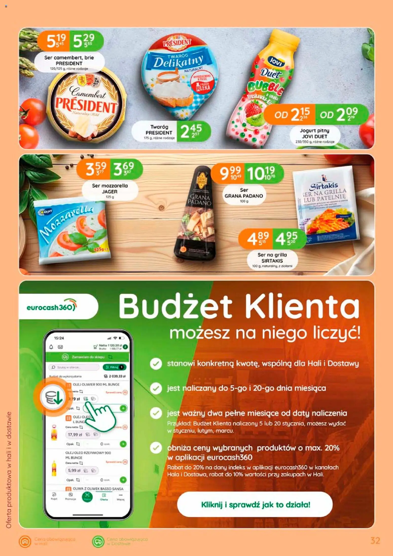 Eurocash gazetka od 17.09.2026 | Strona: 32 | Produkty: Oliwa z oliwek, Mleka, Jogurt, Olej