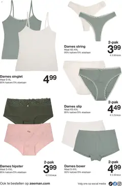 Zeeman folder - Voorbeeld van een folder van Zeeman, geldig van 26-09-2026 | Pagina: 32 | Producten: Hipster, Slip