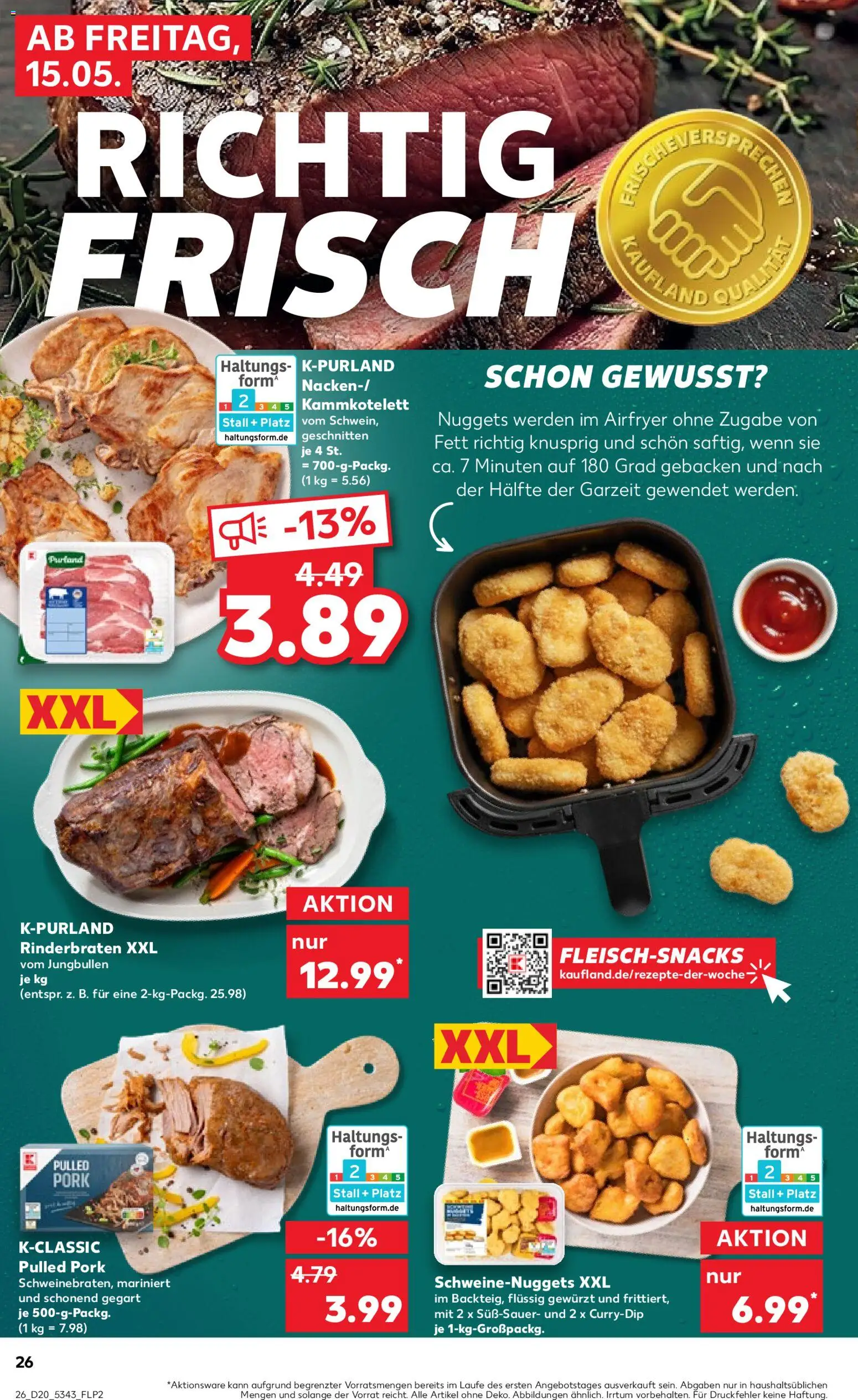 Kaufland Prospekt 	 – gültig ab 15.05.2026 | Seite: 26 | Produkte: Rinderbraten