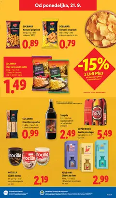 Lidl katalog akcije – veljaven od 17.09.2026 | Stran: 49 | Izdelki: Namaz, Disava, Pivo, Cips