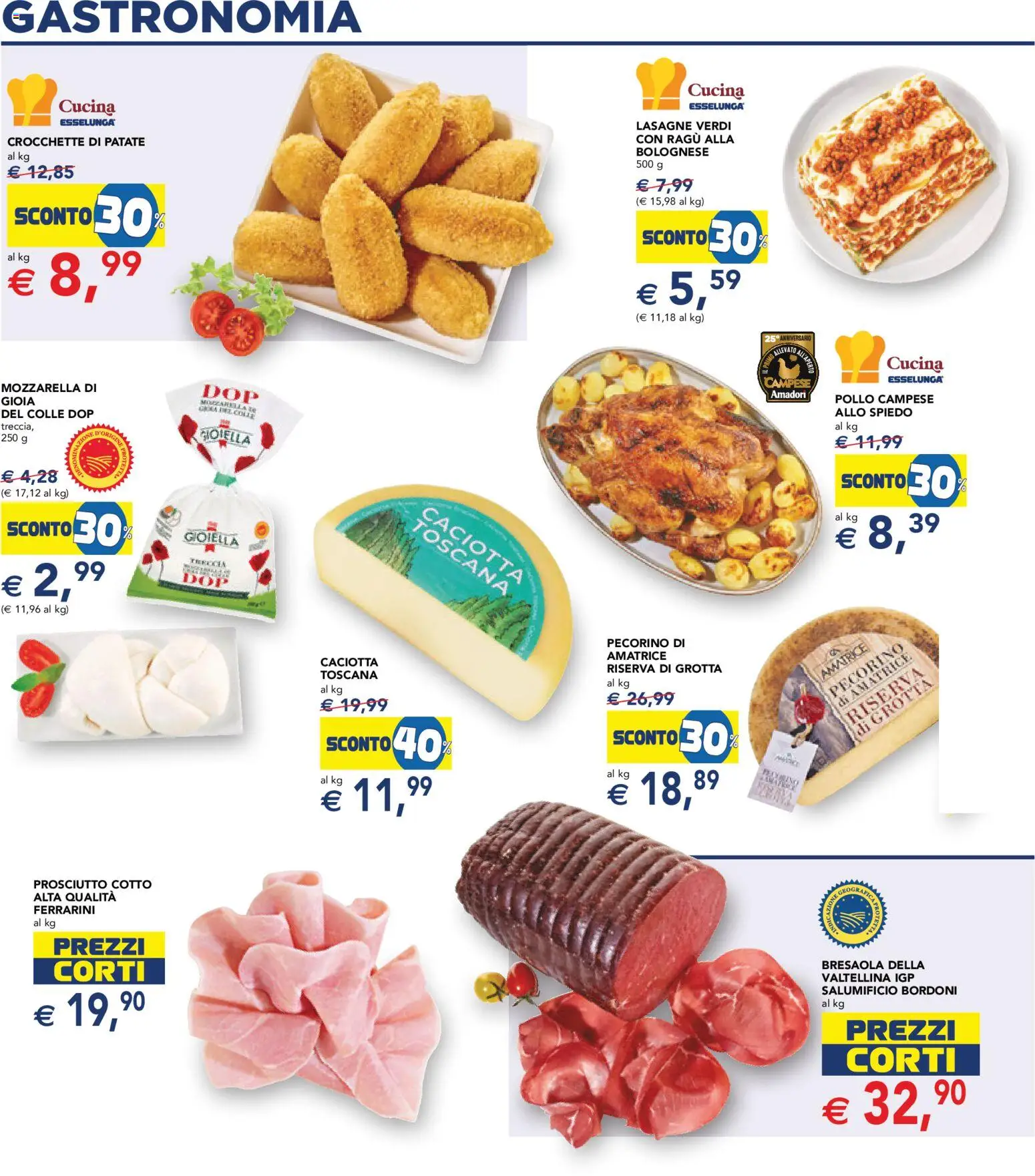 Volantino Esselunga S del 18.05.2026 | Pagina: 6 | Prodotti: Prosciutto Cotto, Pollo, Bresaola, Pecorino