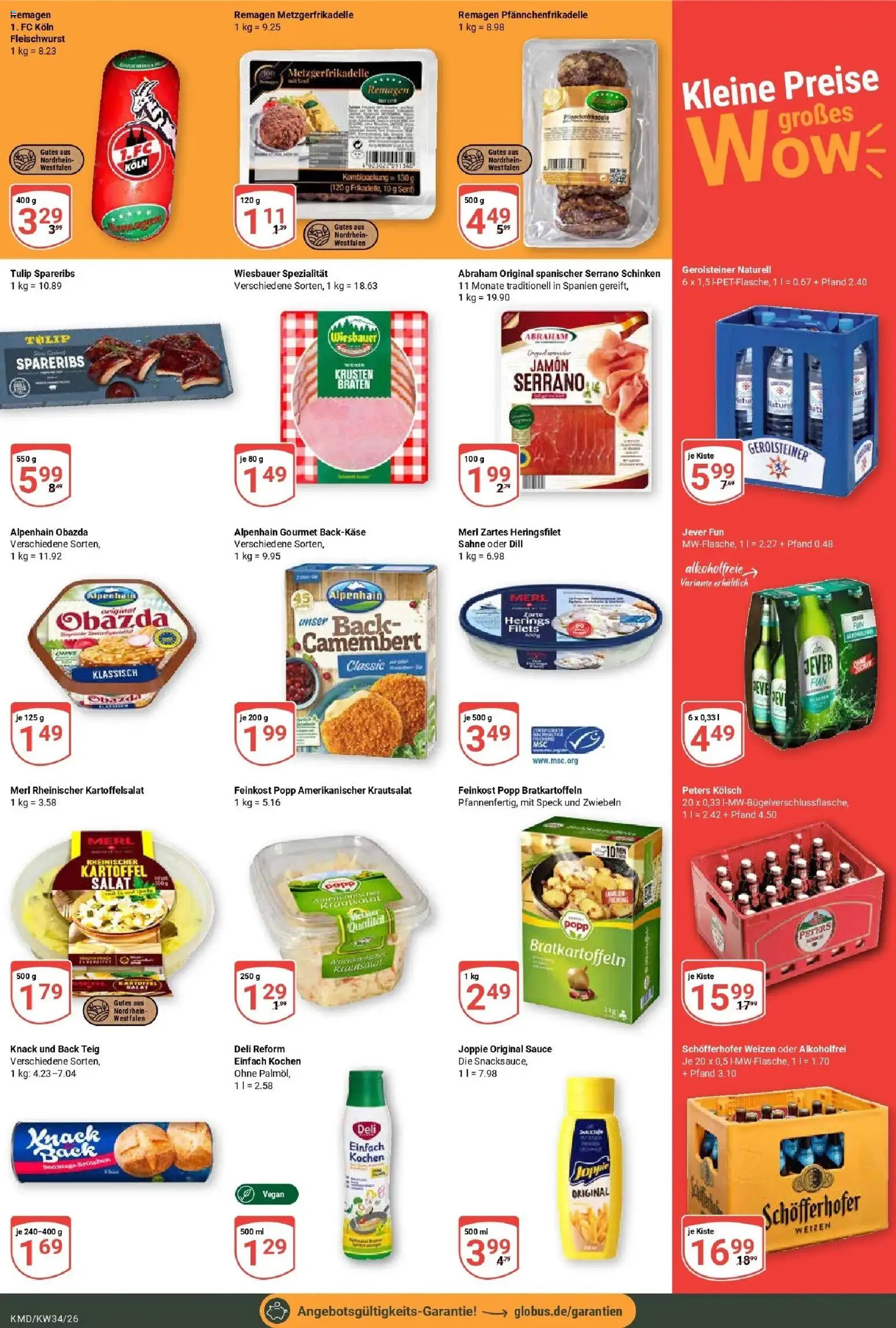 Globus Prospekt Köln (ab 17.08.2026) » Angebote online | Seite: 5 | Produkte: Jever, Dill, Serrano schinken, Salat