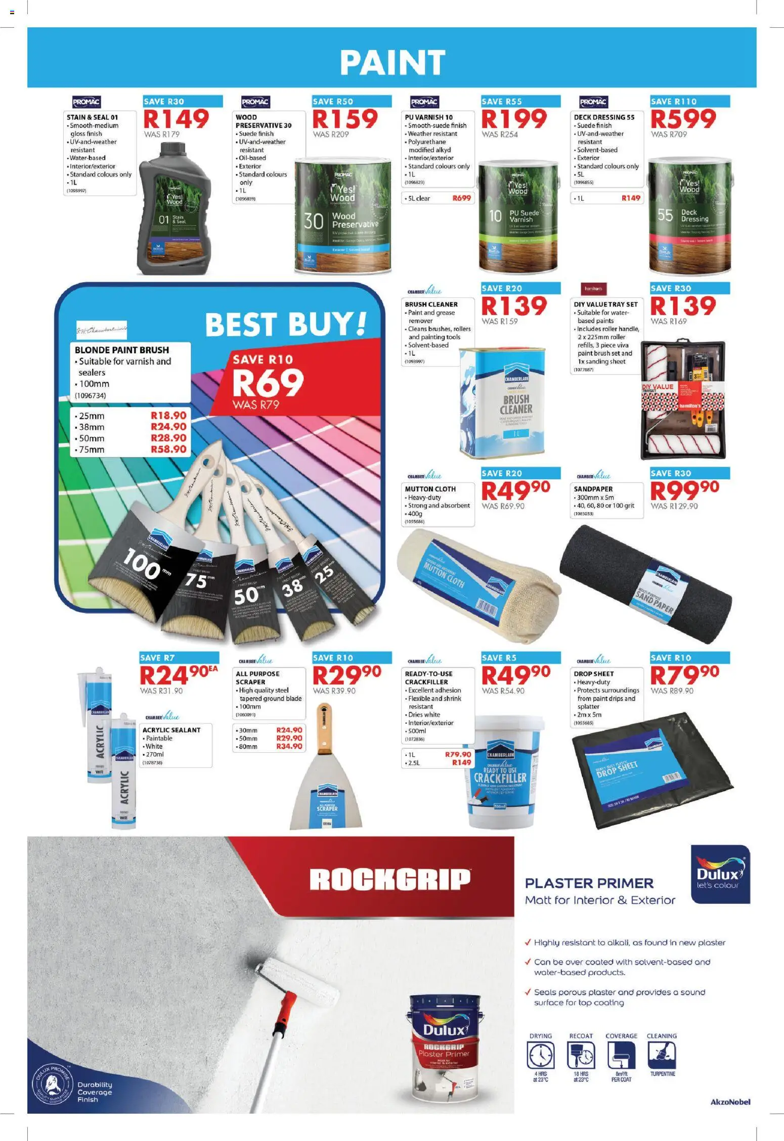 New Chamberlain catalogue – valid from 18.06.2026 | Page: 6 | Products: Coat, Tray, Preservative, Water