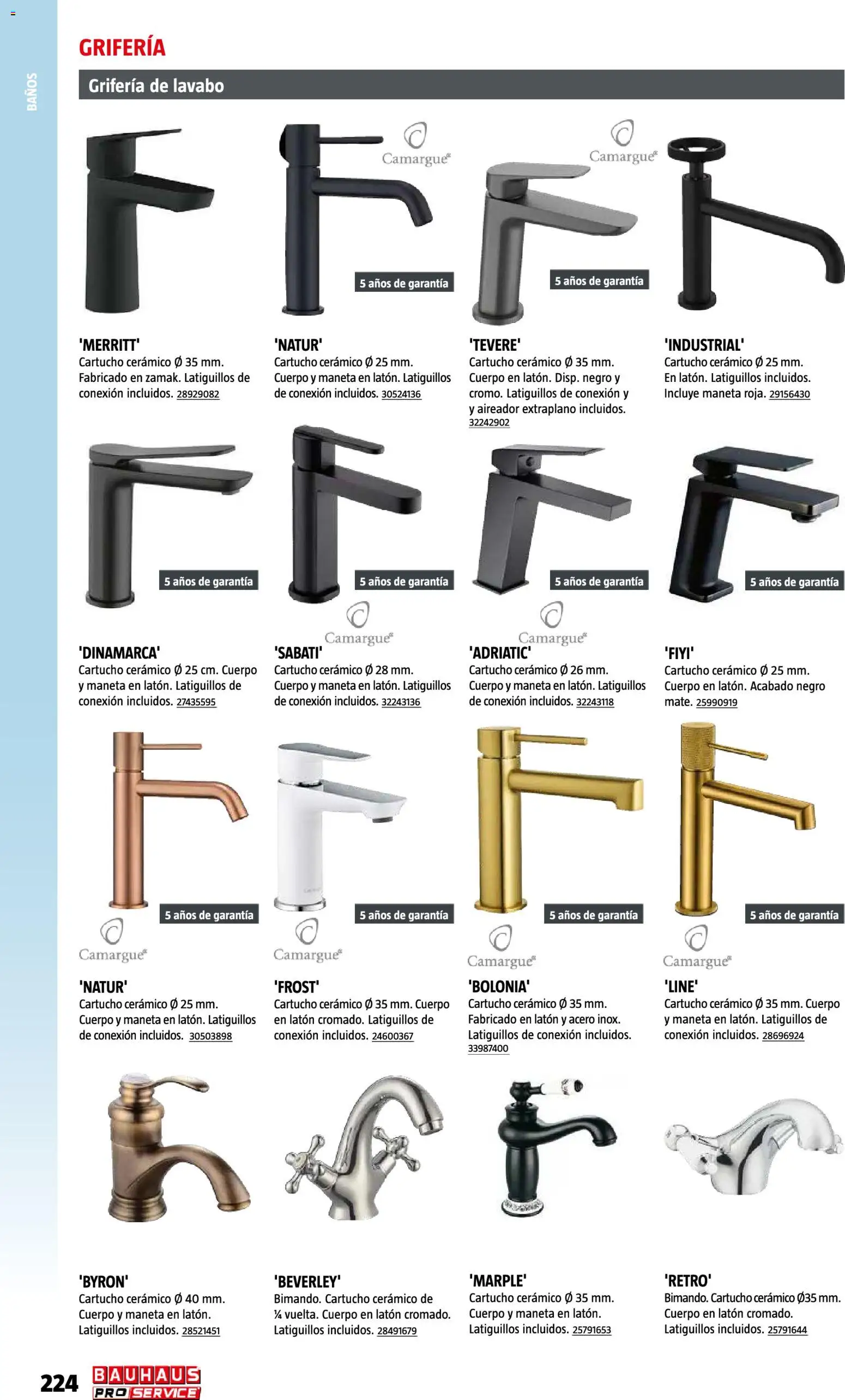 Bauhaus ProService │ válido desde el 11/05/2026 | Página: 224 | Productos: Lavabo