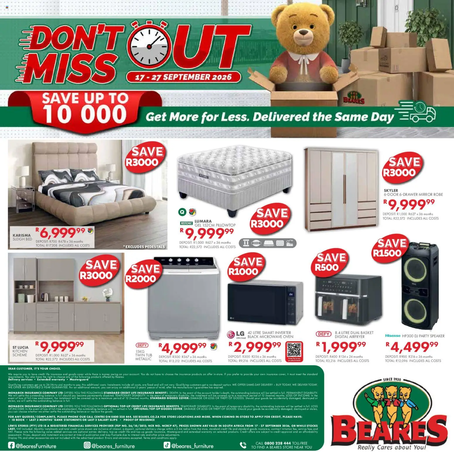 New Beares catalogue – valid from 17/09/2026 | Page: 4 | Products: Cover, Oven, Mirror, Microwave
