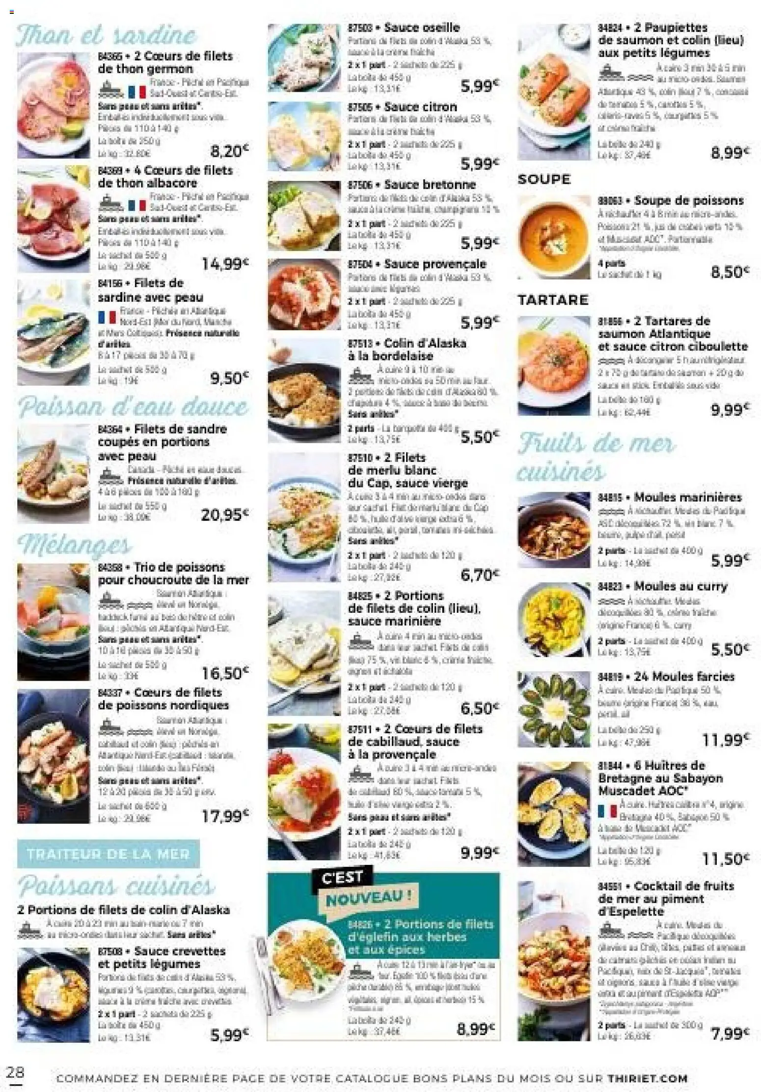 {H1} | Page: 28 | Produits: Choucroute, Citron, Piment d'espelette, Saumon