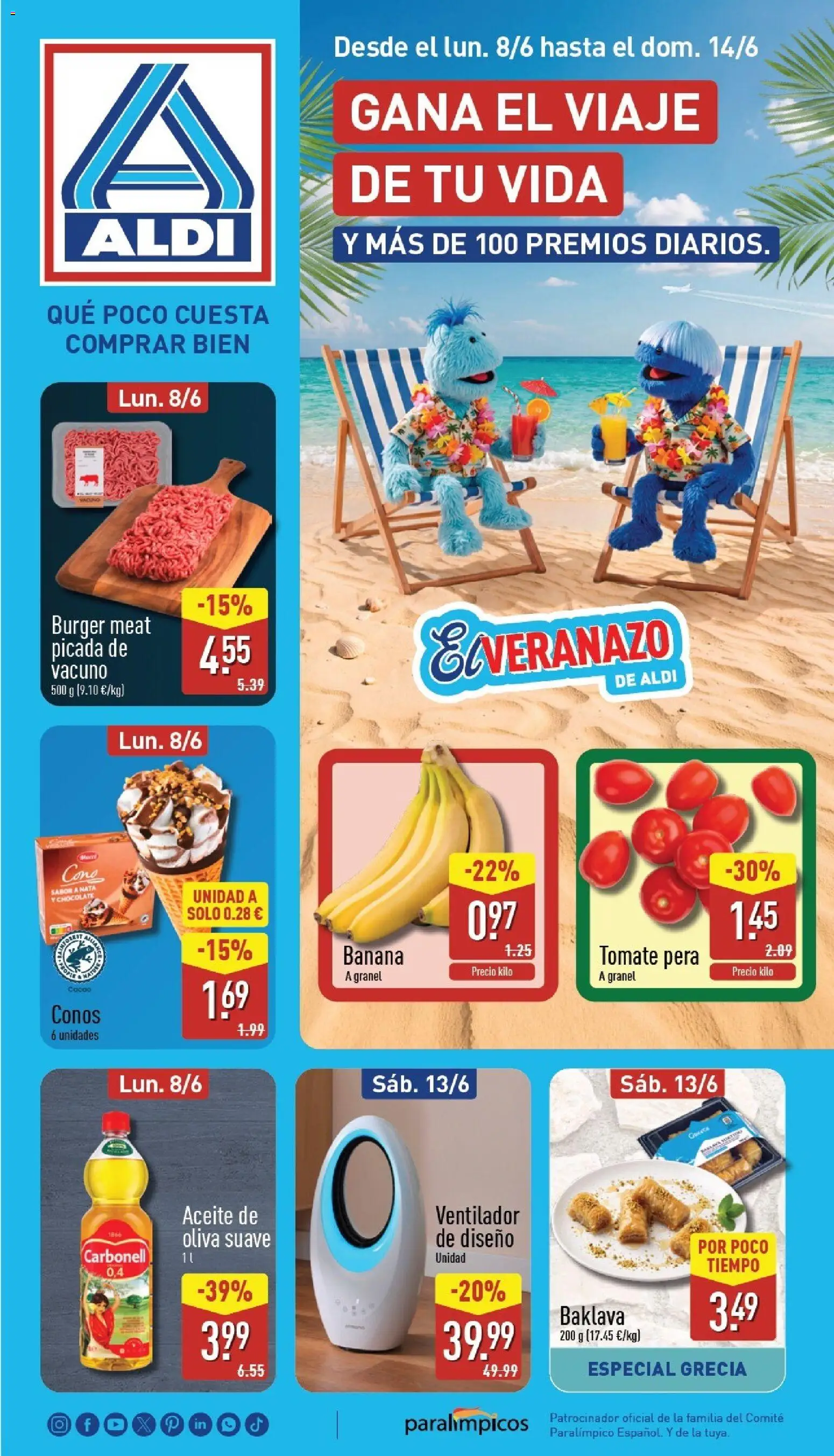 Aldi folleto Baleares │ válido desde el 08.06.2026 | Página: 1
