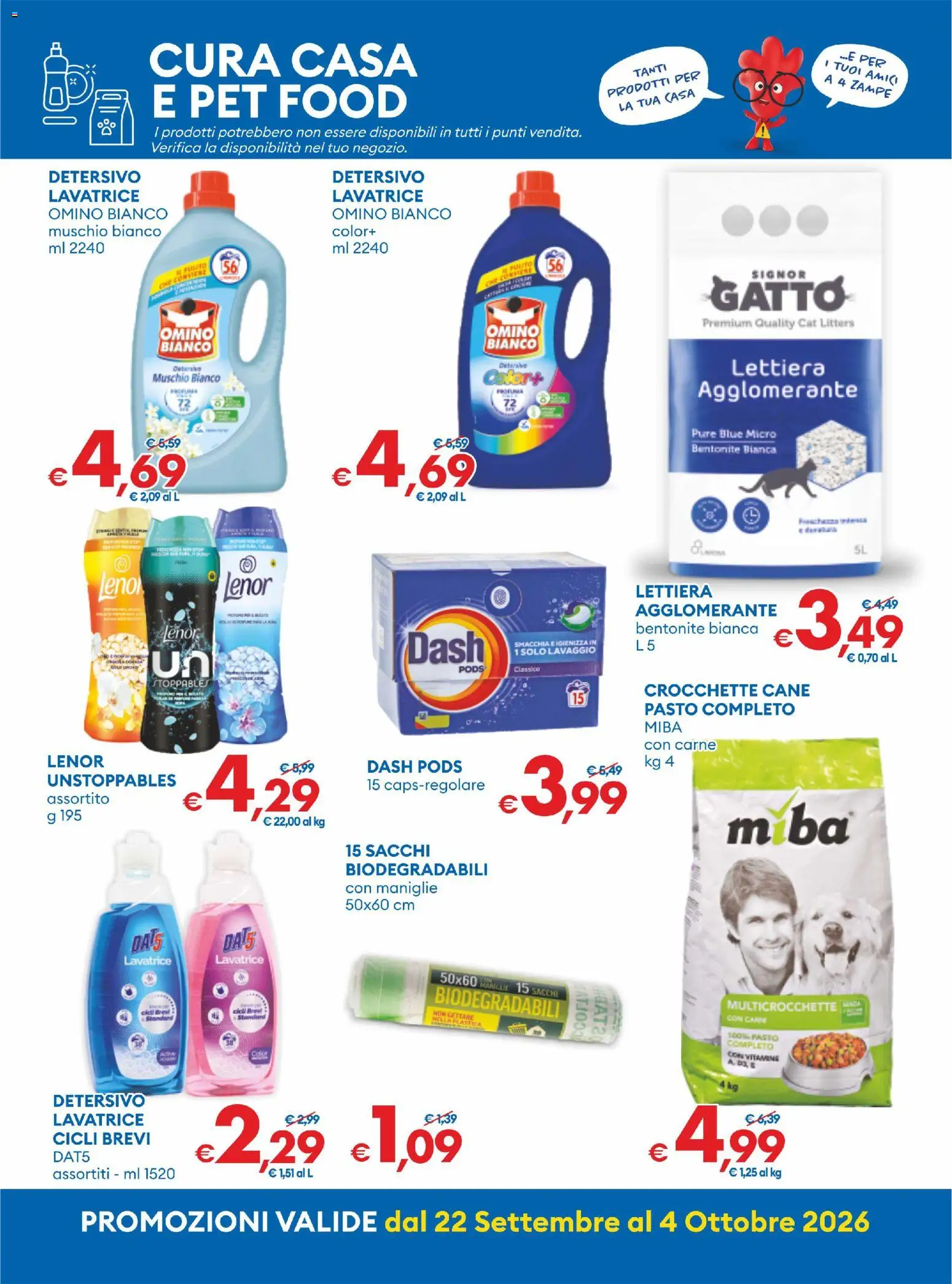 Volantino MD Discount del 22/09/2026 | Pagina: 23 | Prodotti: Crocchette, Lavatrice, Crocchette cane, Carne