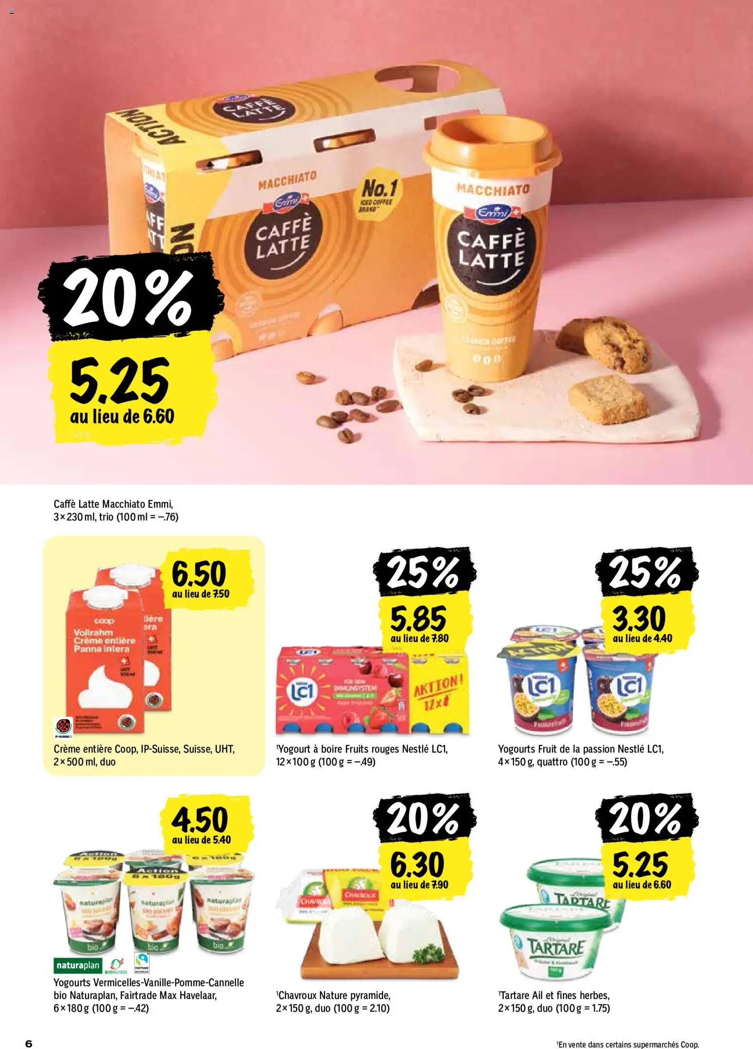 Coop aktionen FR – gültig ab 27.08.2026 | Seite: 6 | Produkte: Creme
